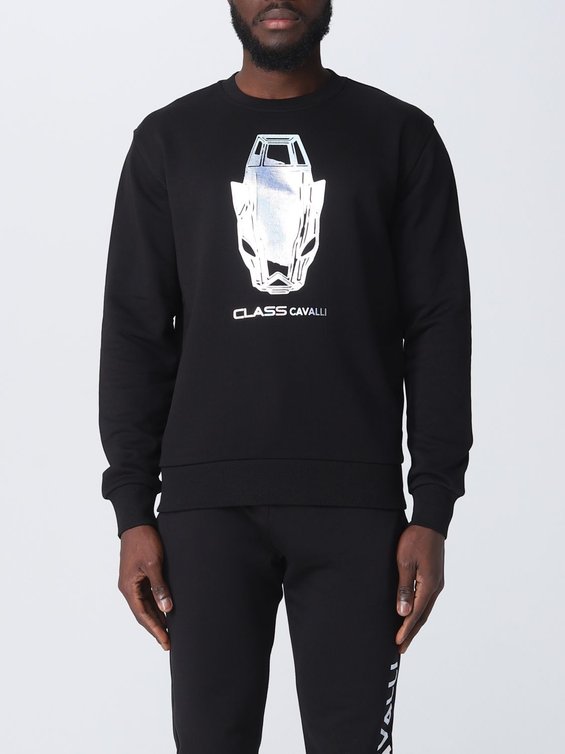 Class Roberto Cavalli Sweatshirt  Men Color Black