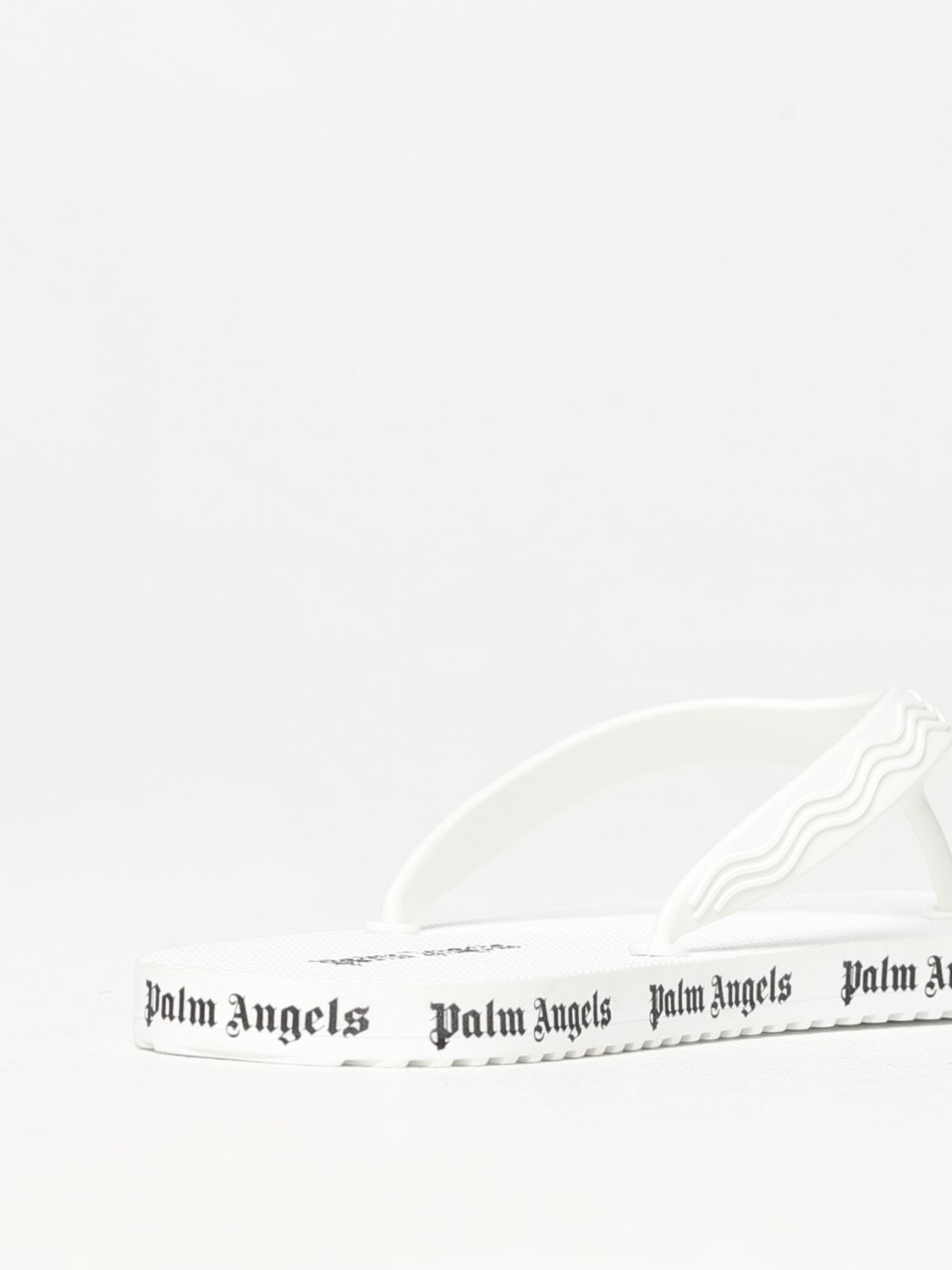 PALM ANGELS: flat sandals for woman - White | Palm Angels flat sandals ...