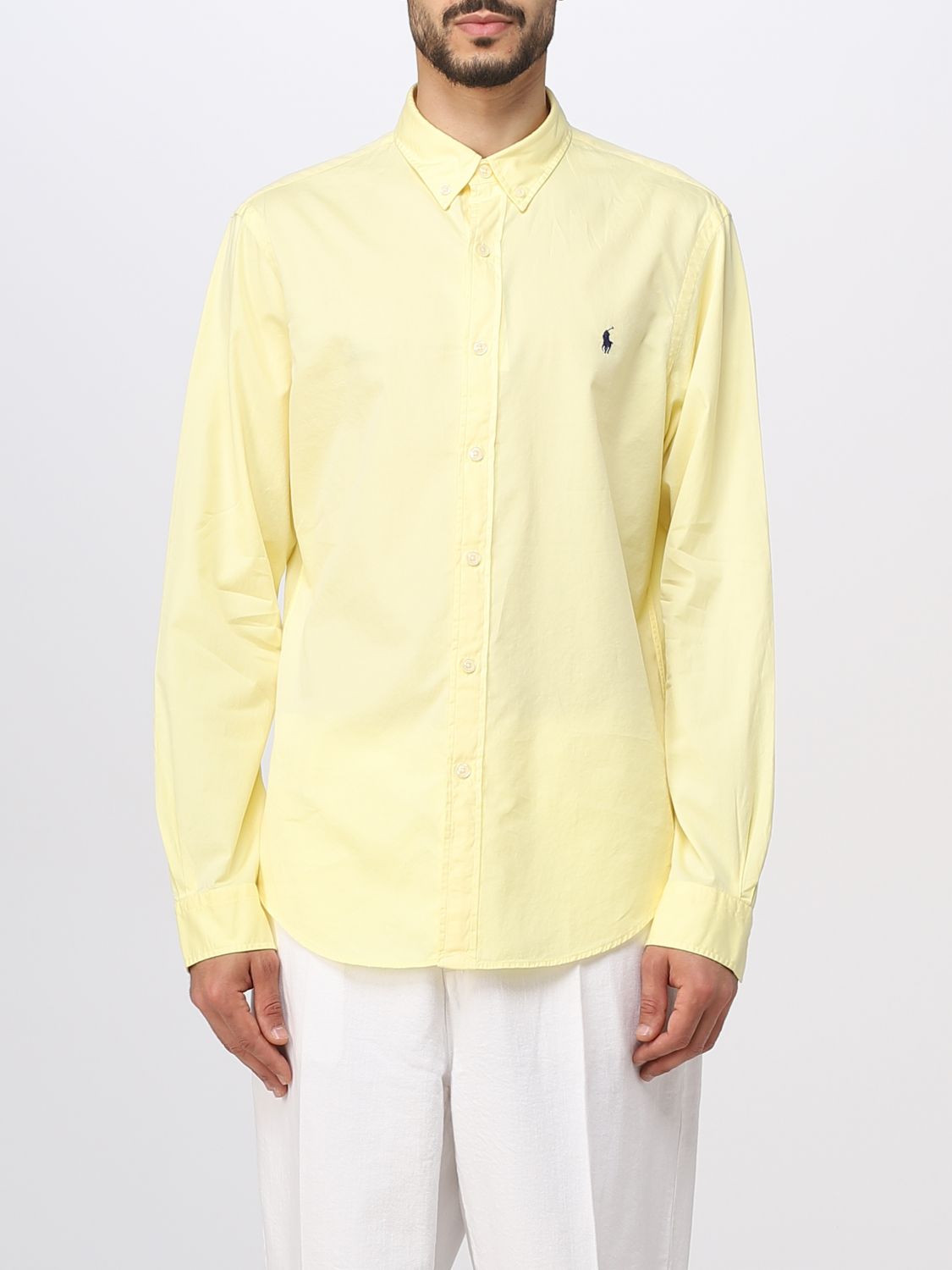 Polo Ralph Lauren 衬衫  男士 颜色 黄色 In Yellow