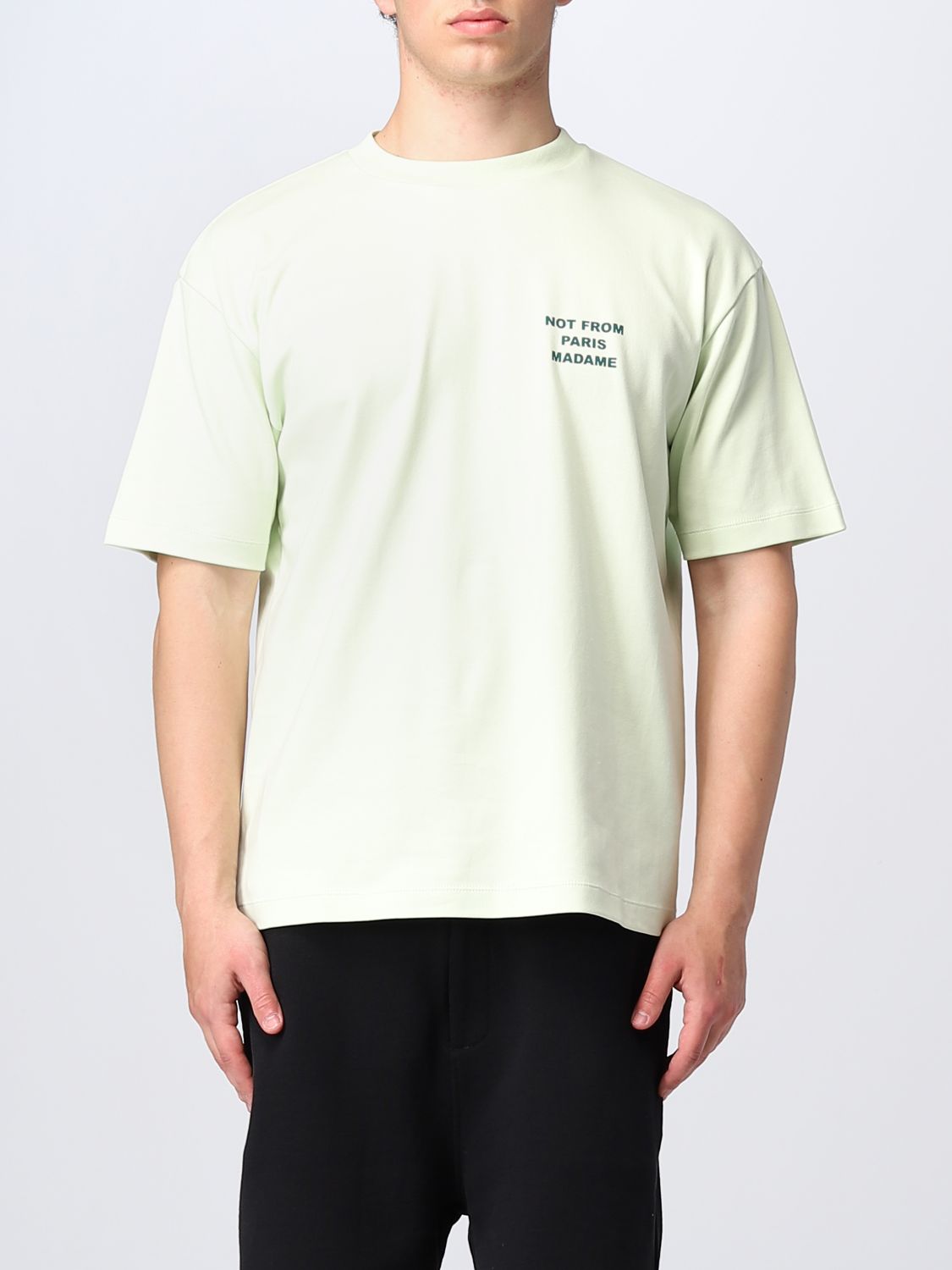 DRÔLE DE MONSIEUR T恤 DROLE DE MONSIEUR 男士 颜色 绿色,E32274012