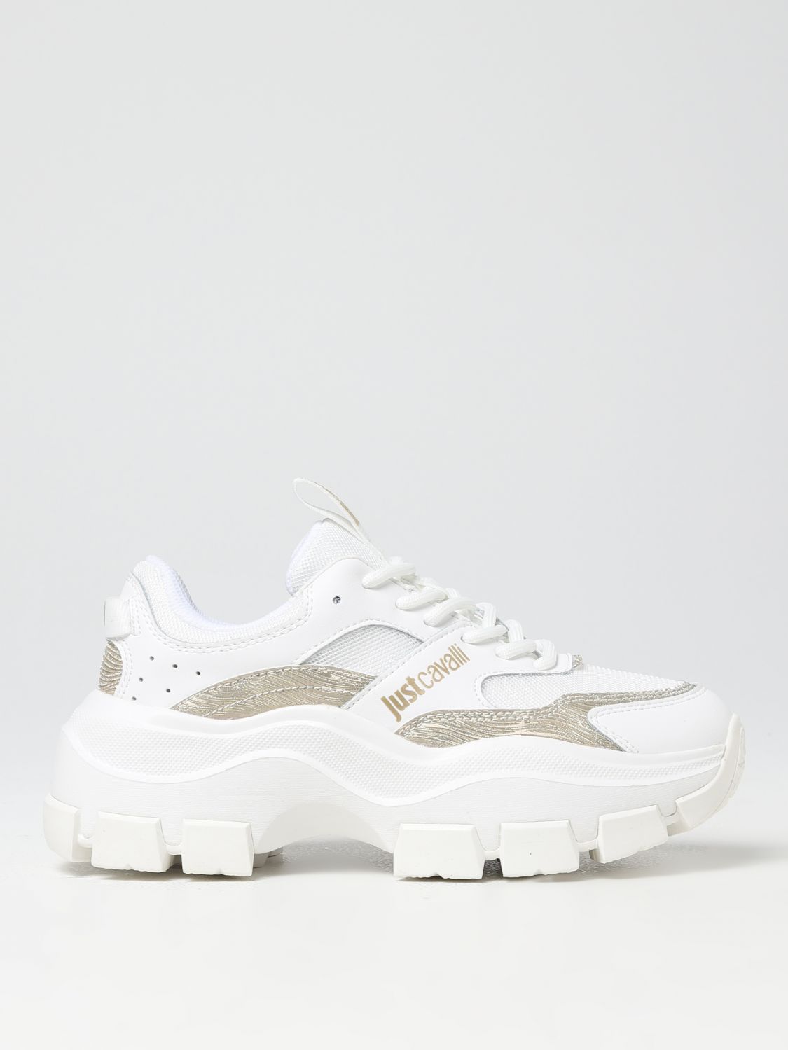 JUST CAVALLI: sneakers woman - White | Just Cavalli sneakers 74RB3SF1ZP283 online on GIGLIO.COM