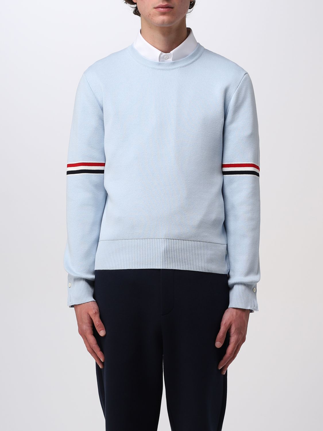 Shop Thom Browne Sweater  Men Color Blue