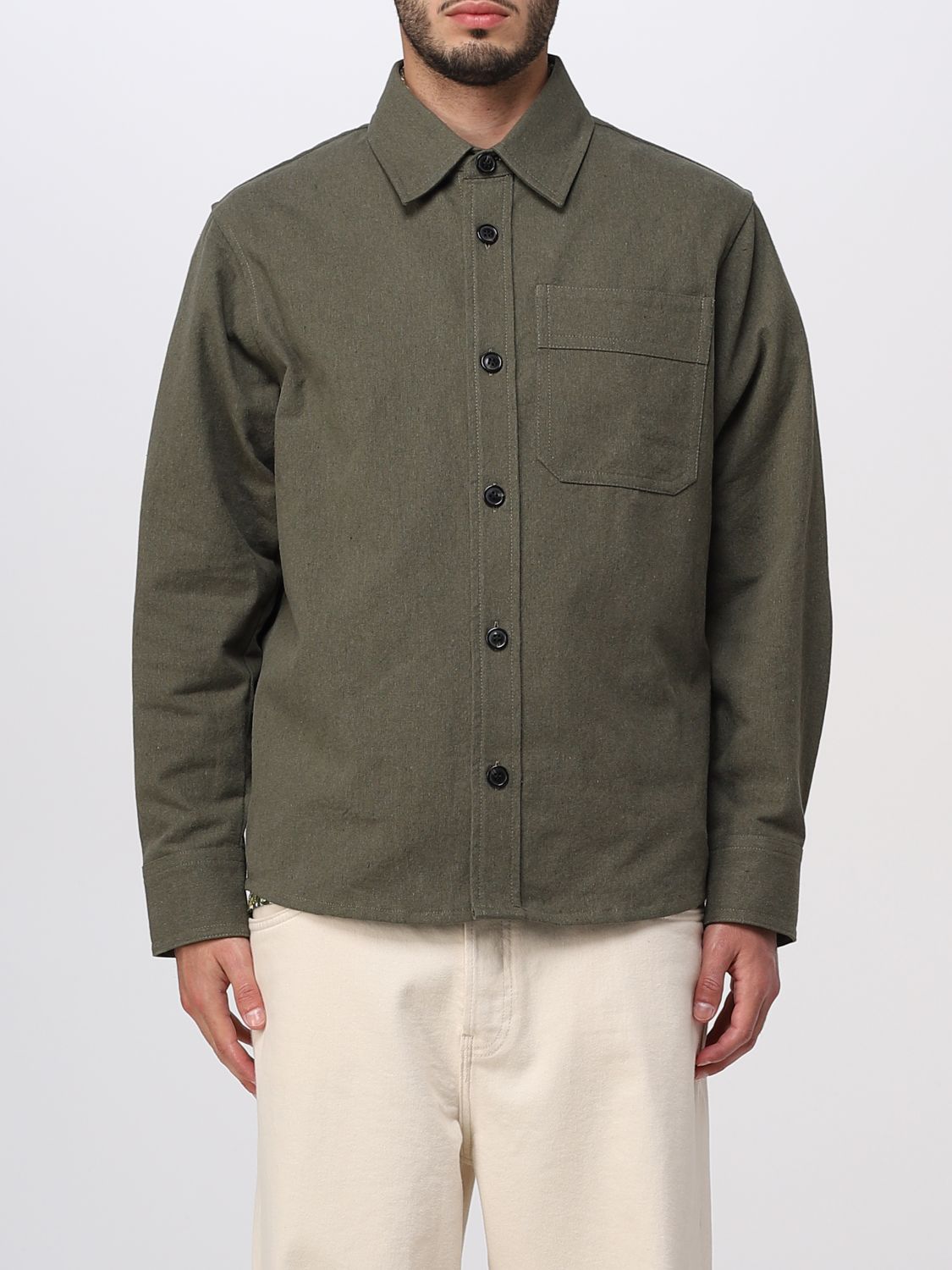 A.P.C.: jacket for man - Green | A.p.c. jacket COFCRH02709 online on ...