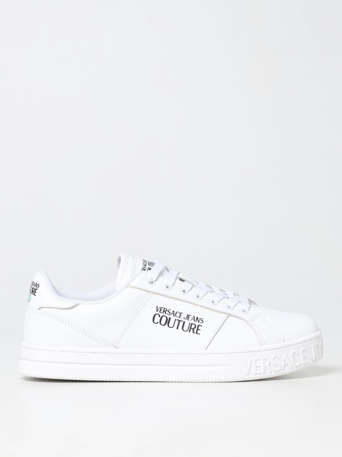Shop Versace Jeans Couture Court 88  Sneakers In Eco Nappa In White