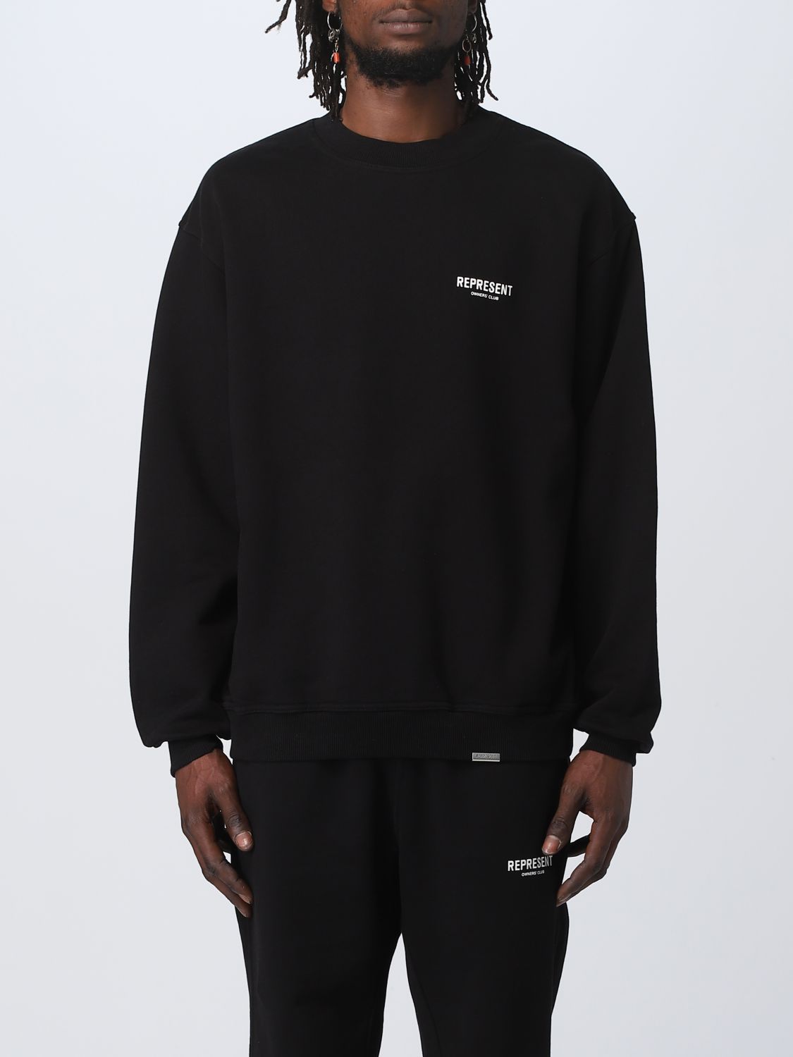 Represent Cotton Sweatshirt In Black