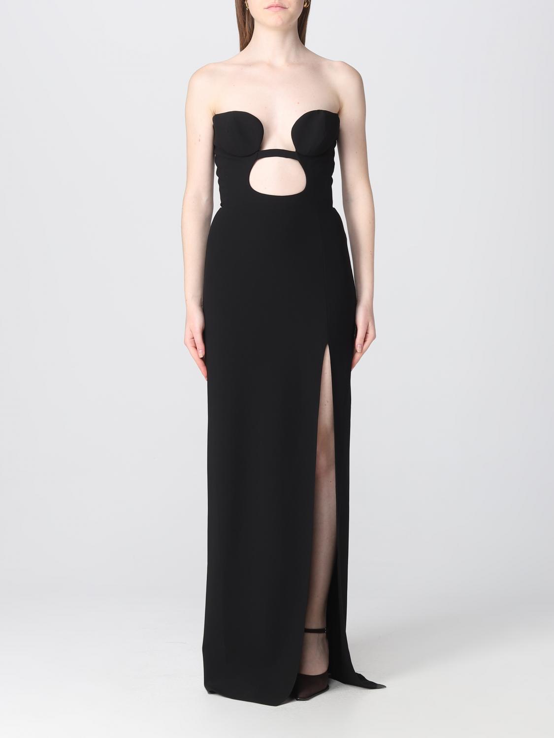 Nensi Dojaka Strapless Cutout Stretch-jersey Maxi Dress In Black
