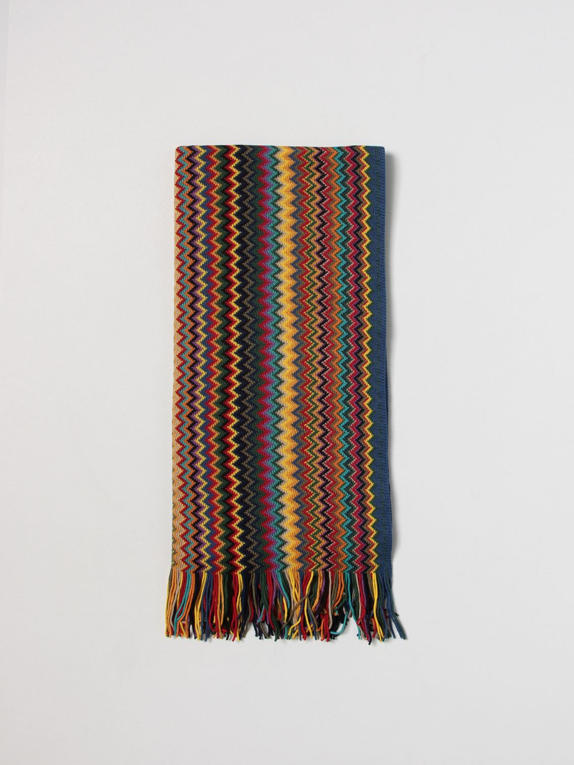 Missoni Silk Bandeau Scarf in Red