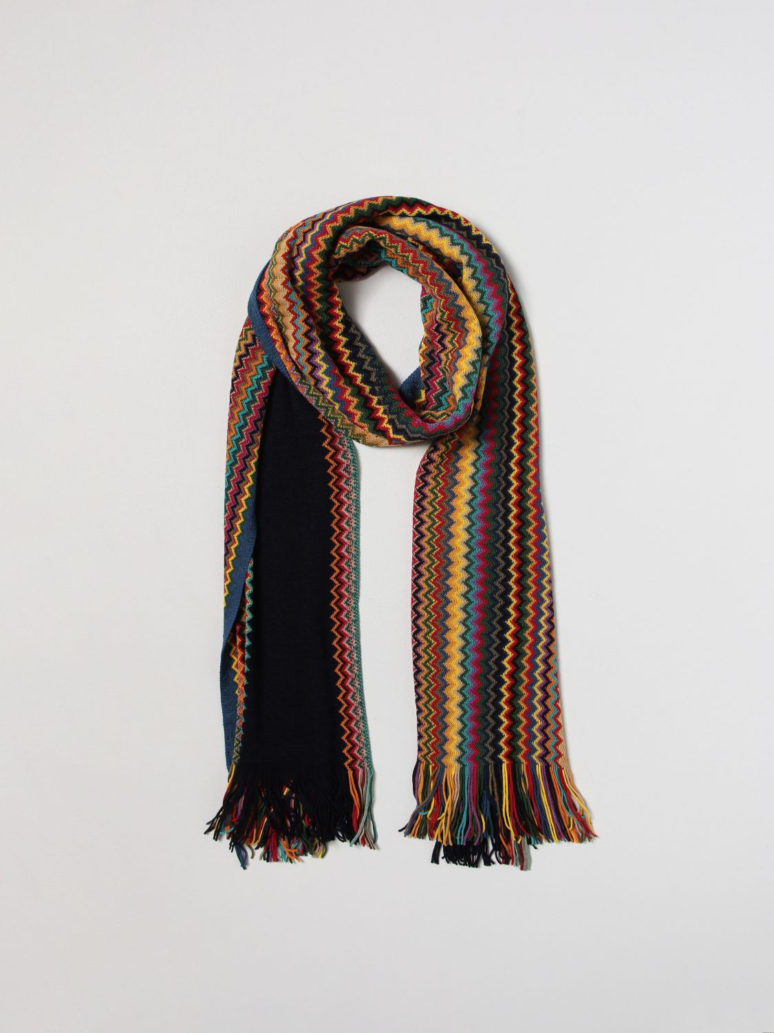 MISSONI: scarf for man - Red | Missoni scarf SC92W1U8183 online at