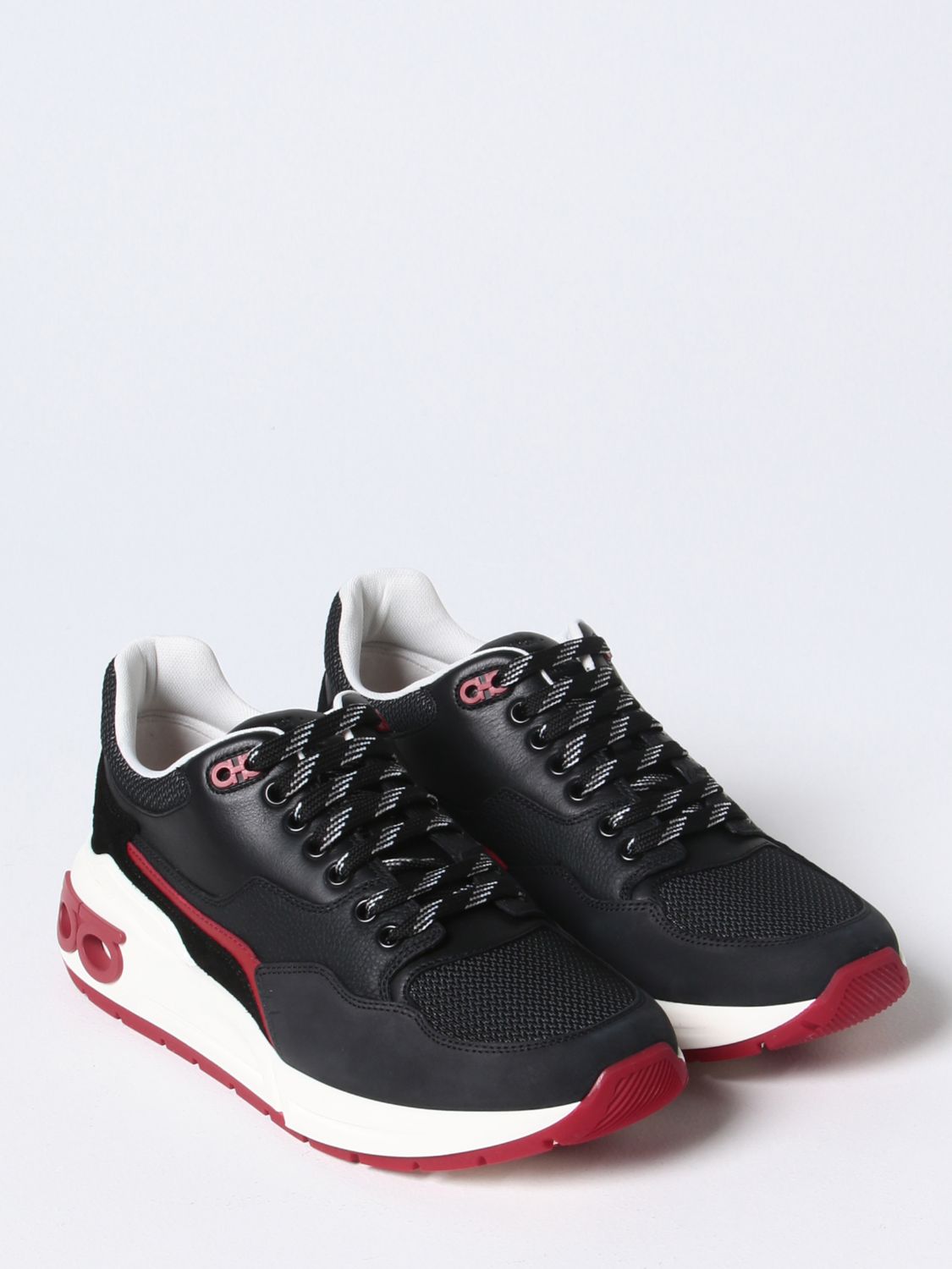 FERRAGAMO: sneakers for man - Black | Ferragamo sneakers 021175 758288  online on 