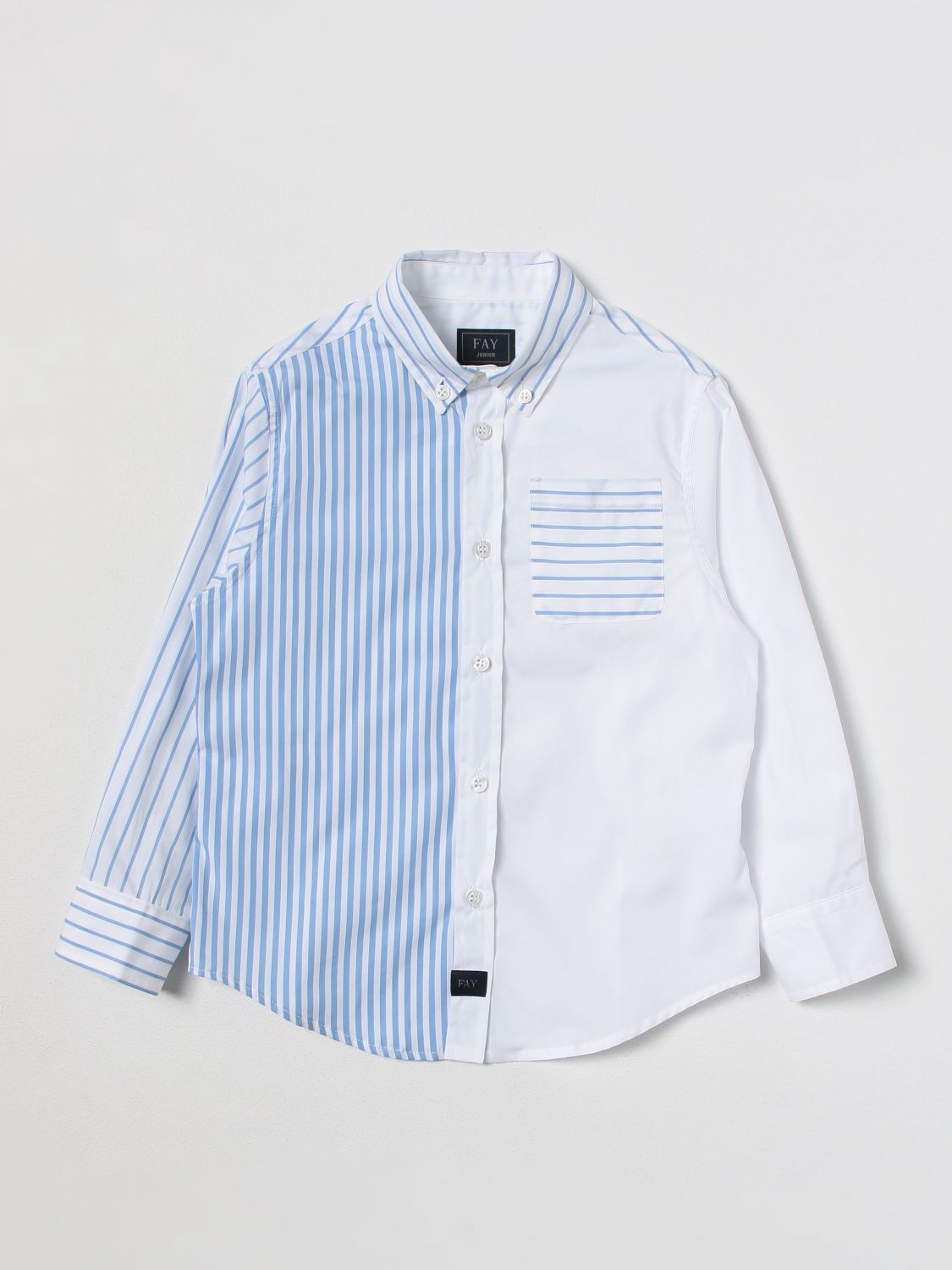 FAY JUNIOR: shirt for boys - White | Fay Junior shirt FS5P50P0013 ...
