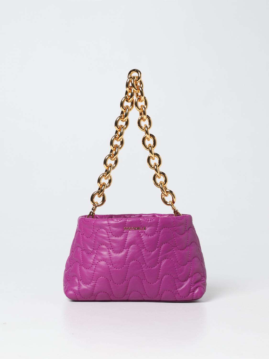 COCCINELLE Borsa Ophelie in nappa trapuntata Viola Borsa Mini