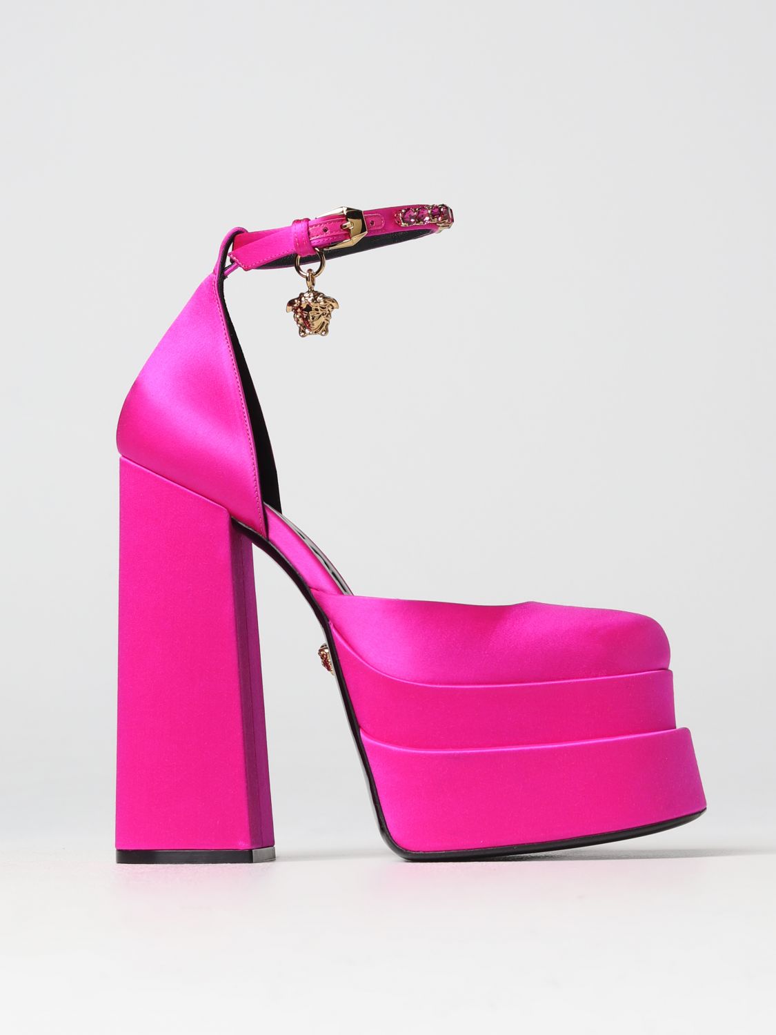 Versace High Heel Shoes  Woman Color Fuchsia