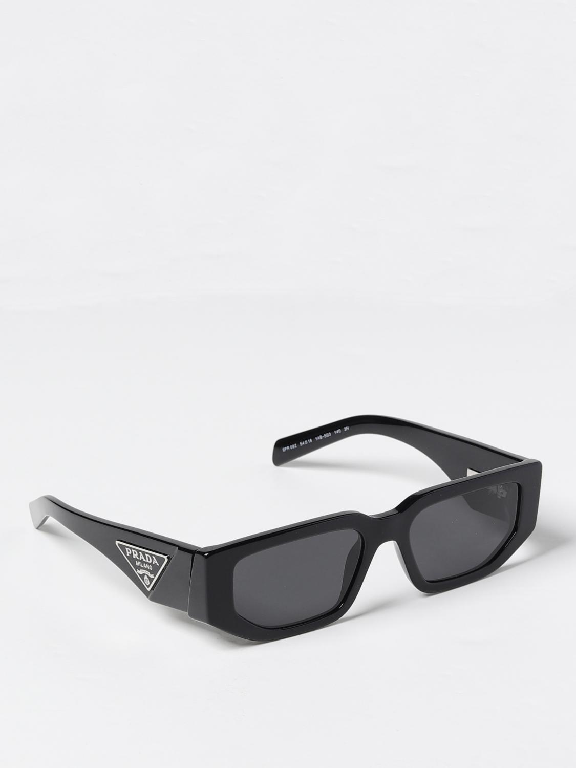 PRADA: Symbole sunglasses in acetate and triangle logo on the