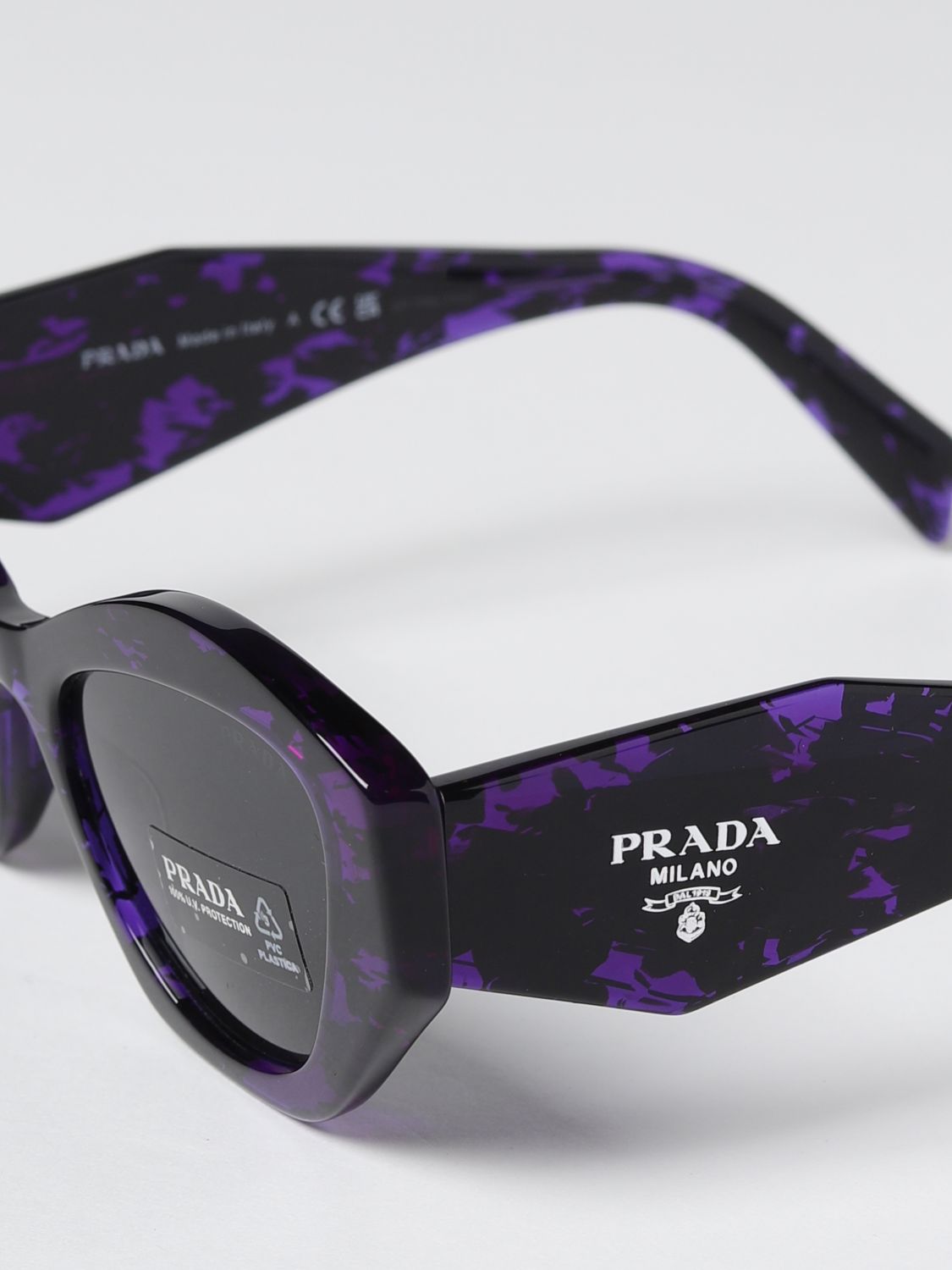 PRADA: sunglasses for woman - Violet | Prada sunglasses SPR 07Y online on  