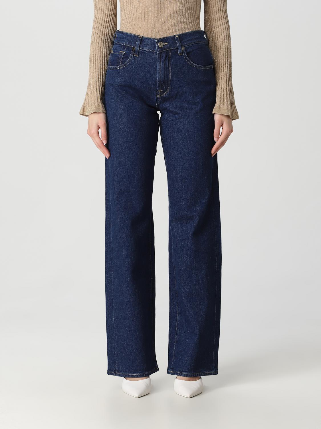7 For All Mankind Alexa Trouser Jean In Avant Rinse In Blue