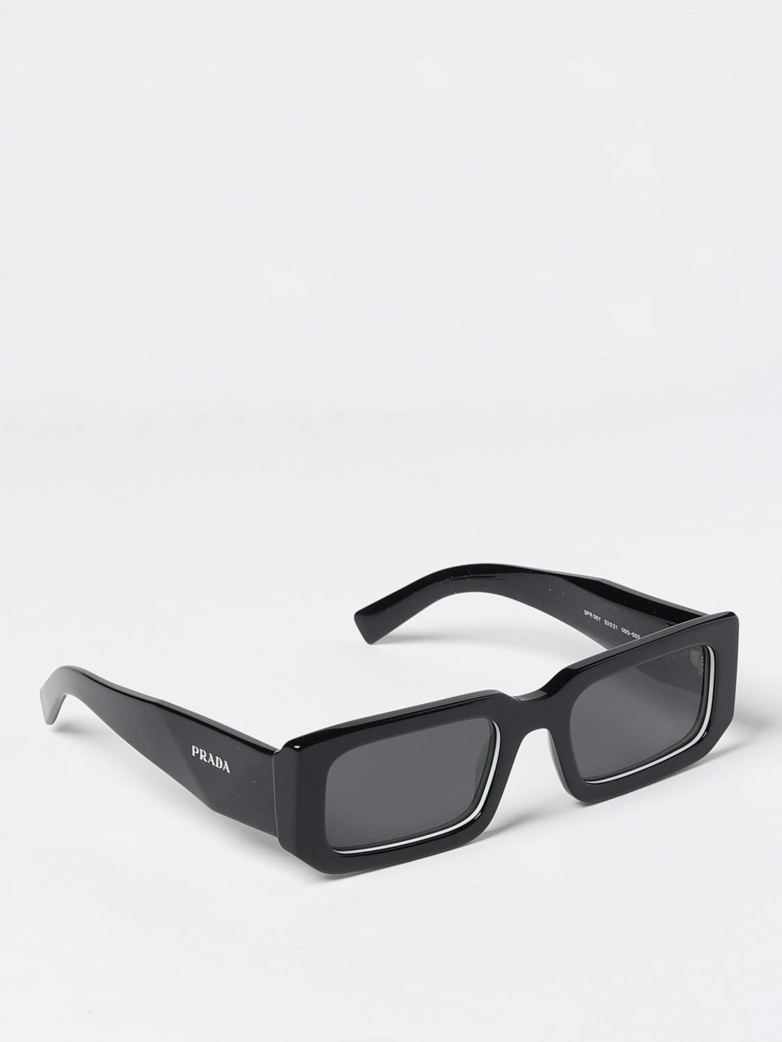 PRADA: sunglasses for woman - Black | Prada sunglasses SPR06Y online on ...