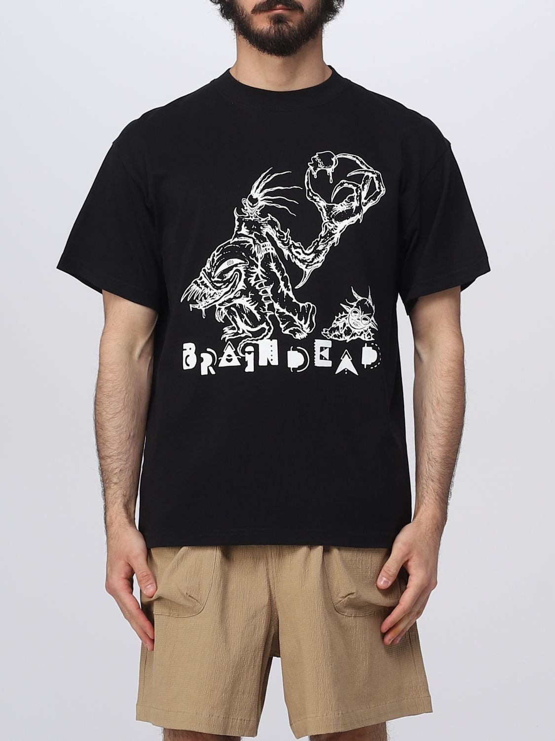BRAIN DEAD: t-shirt for man - Black | Brain Dead t-shirt BDP23T00002870 ...