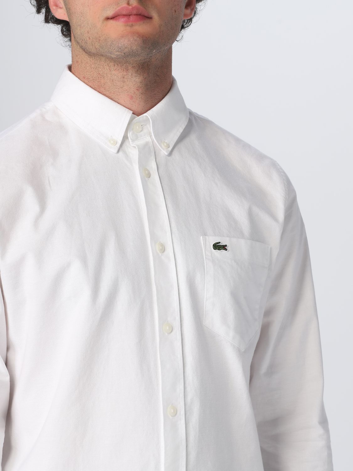 LACOSTE: shirt for man - White | Lacoste shirt CH0204 online on GIGLIO.COM