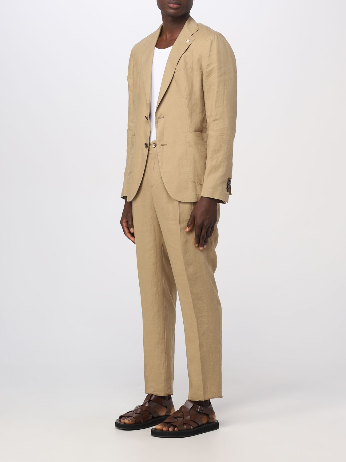 MANUEL RITZ: suit for man - Beige | Manuel Ritz suit 3432A3728LP233279 ...