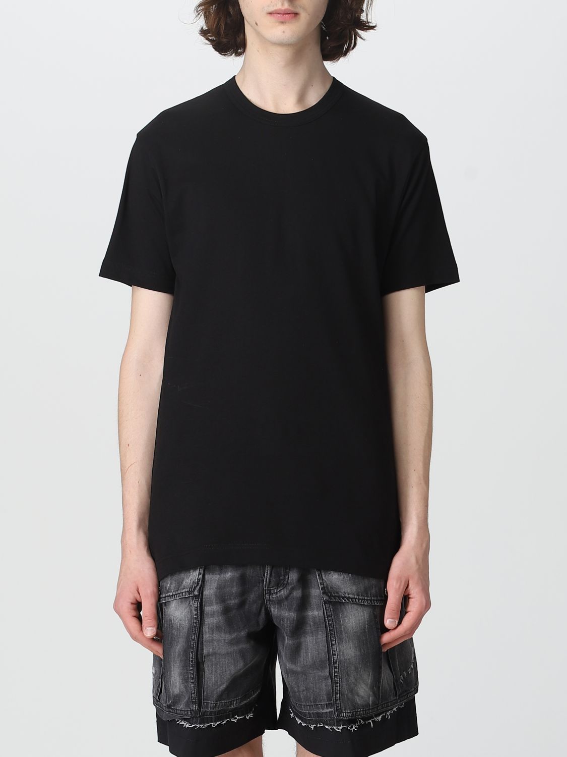 COMME DES GARÇONS SHIRT T-SHIRT COMME DES GARÇONS SHIRT MEN COLOR BLACK,E34262002