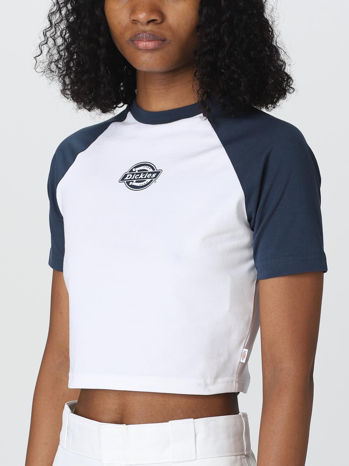 Dickies T Shirt For Woman Blue Dickies T Shirt Dk0a4y8j Online On