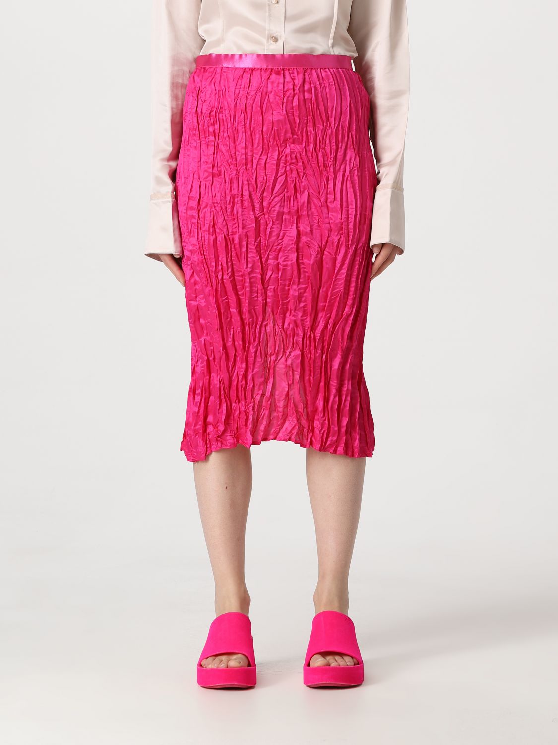 Shop Acne Studios Women's Skirt In Fuchsia