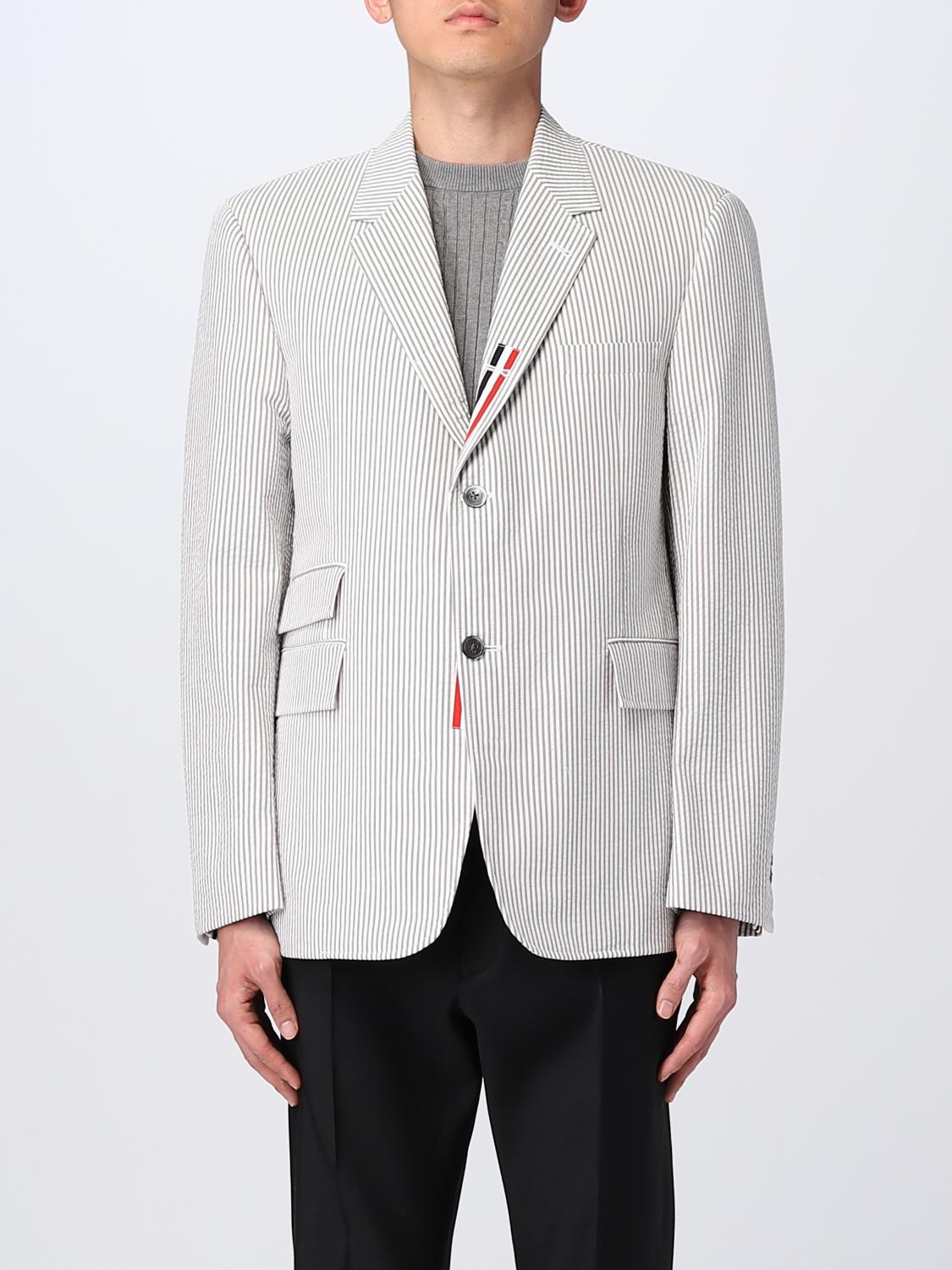Thom Browne Men's Blazer In Grey