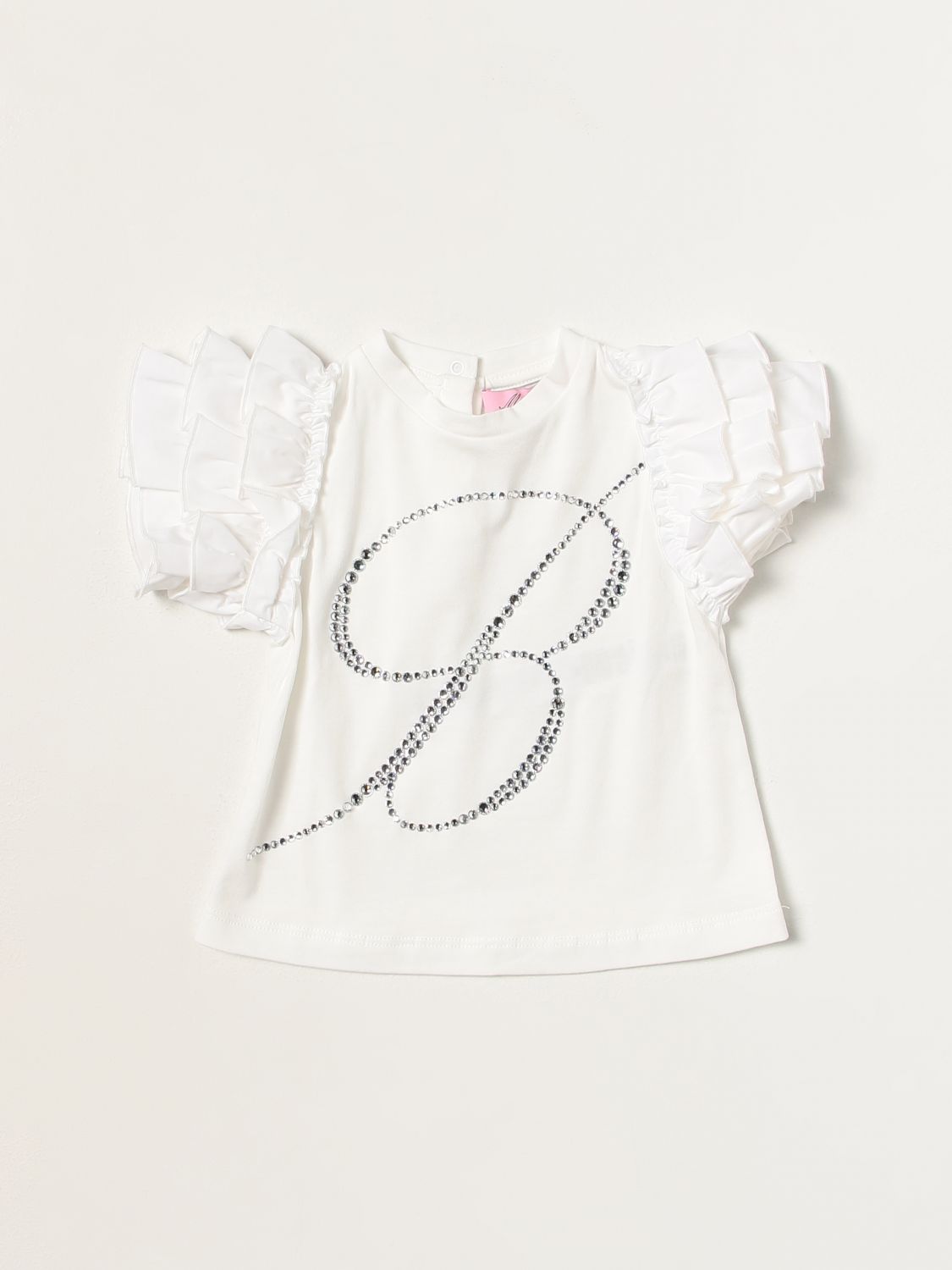 MISS BLUMARINE：Tシャツ 幼児 ホワイト Blumarine Tシャツ  IA3102J5003T