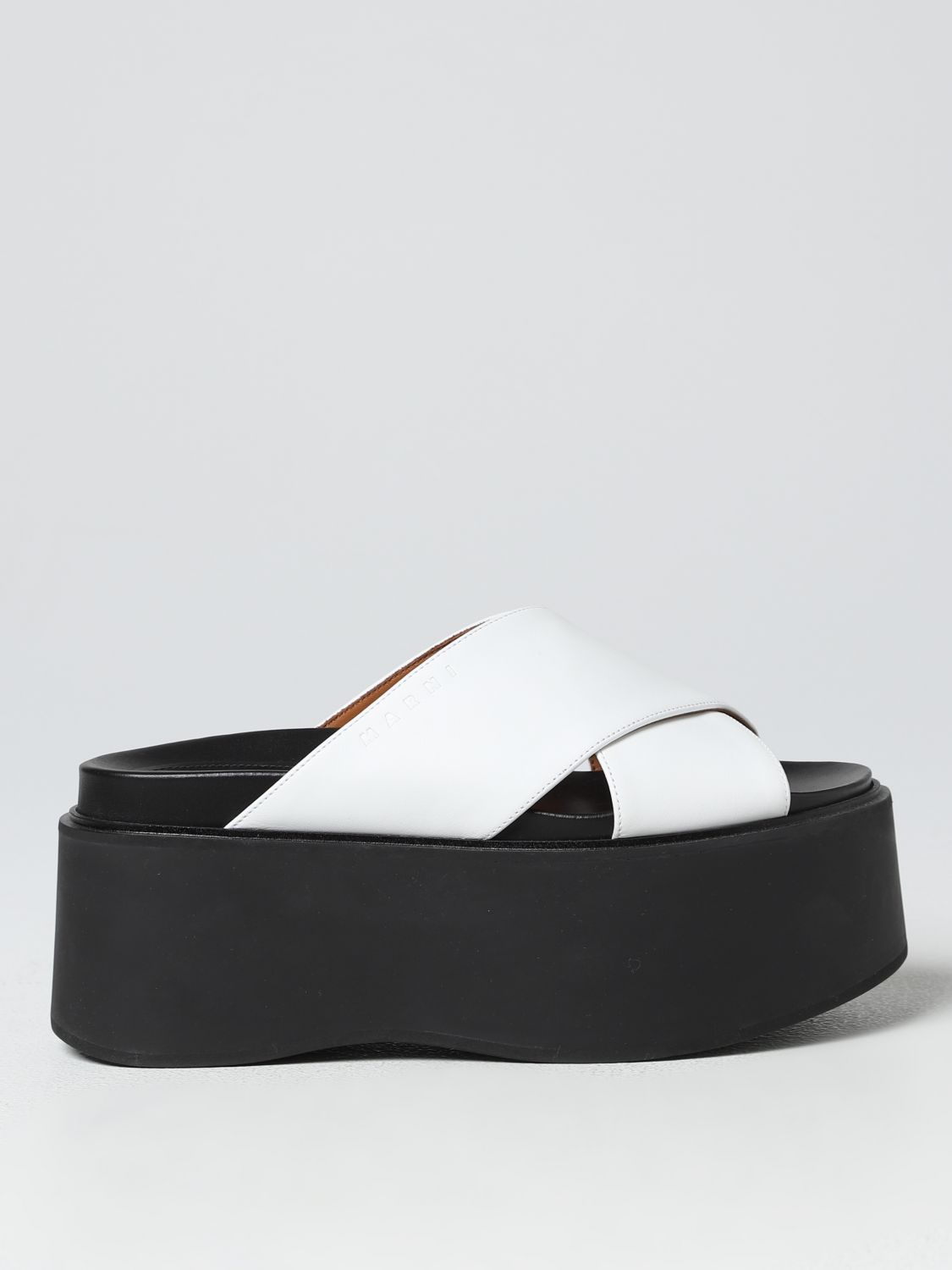 MARNI: wedge shoes for woman - White | Marni wedge shoes ...