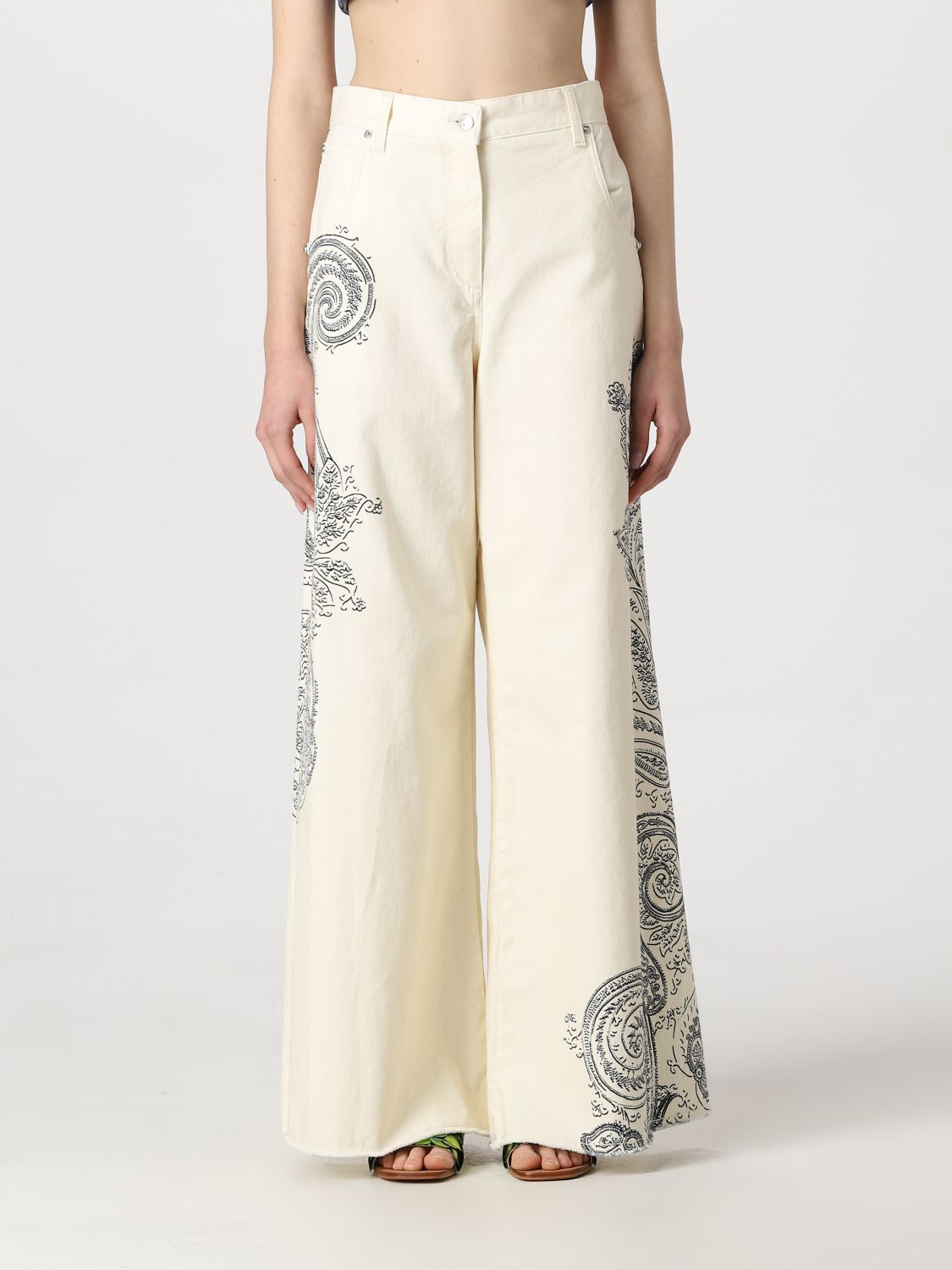 ETRO: jeans for woman - White | Etro jeans 125019659 online on GIGLIO.COM