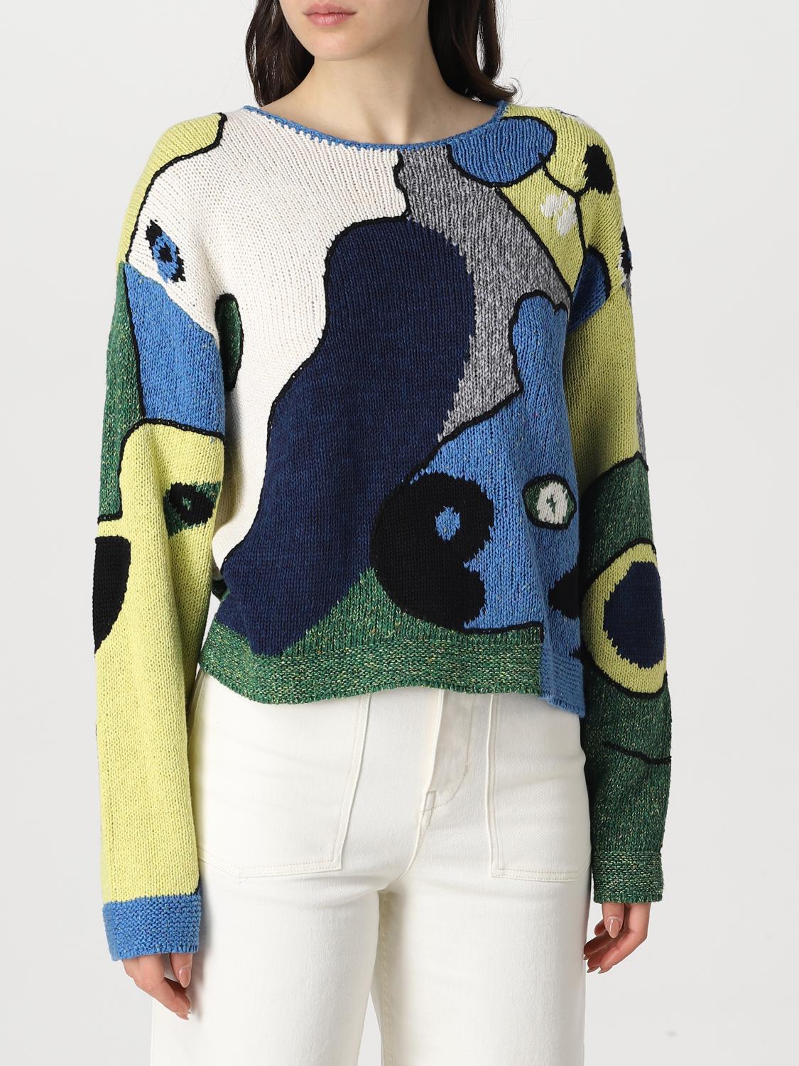 KENZO sweater for woman Blue Kenzo sweater FD52PU3543CF online on