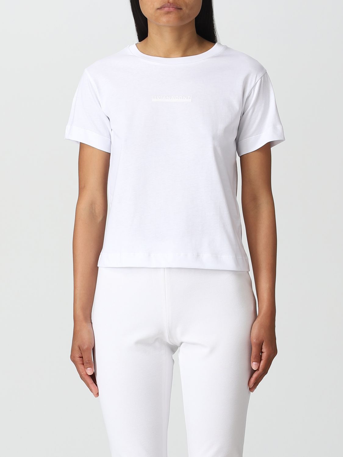 LIVIANA CONTI: t-shirt for woman - White | Liviana Conti t-shirt F3SW33 ...