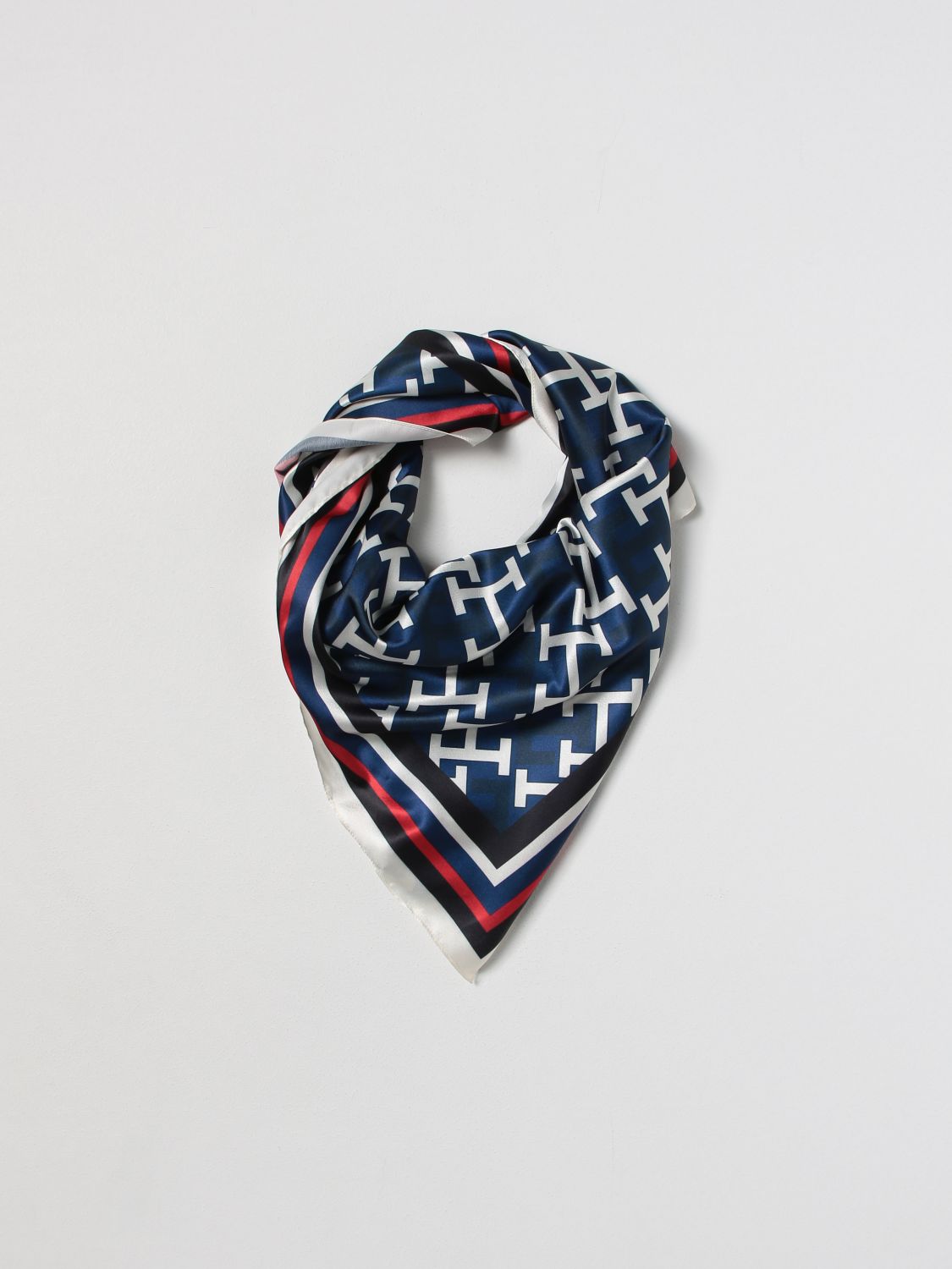 TOMMY HILFIGER: for woman - Multicolor | Tommy scarf AW0AW14533 online on GIGLIO.COM