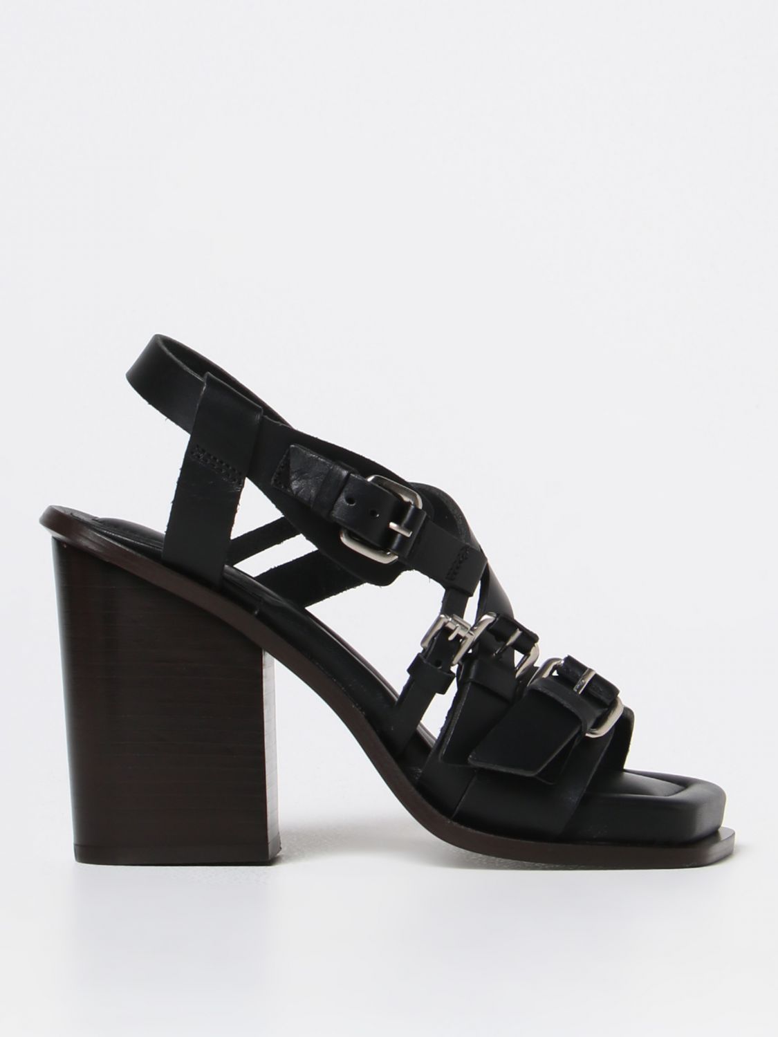 LEMAIRE: heeled sandals for woman - Black | Lemaire heeled sandals ...