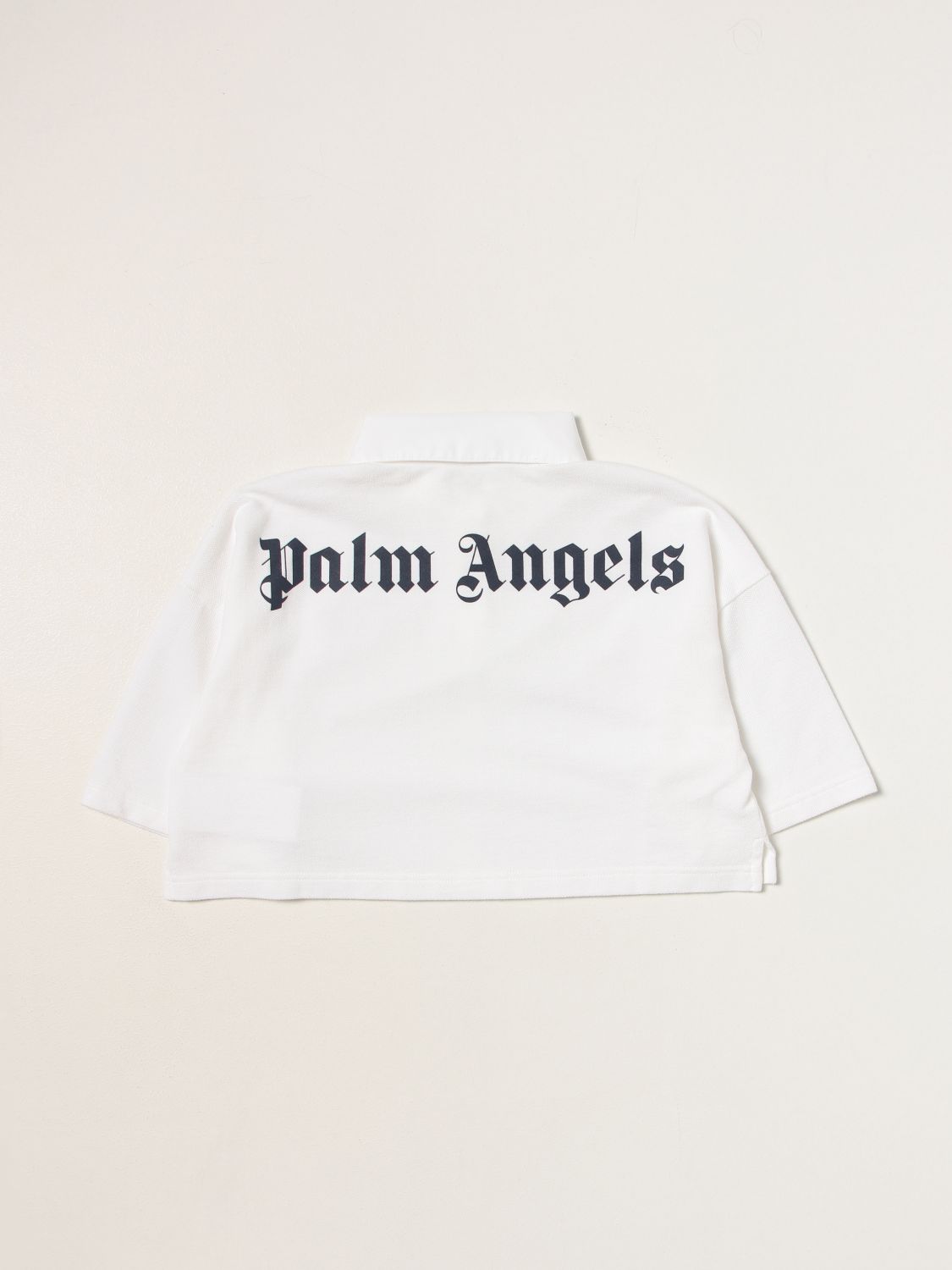 PALM ANGELS: Camicia bambina - Bianco | Camicia Palm Angels ...