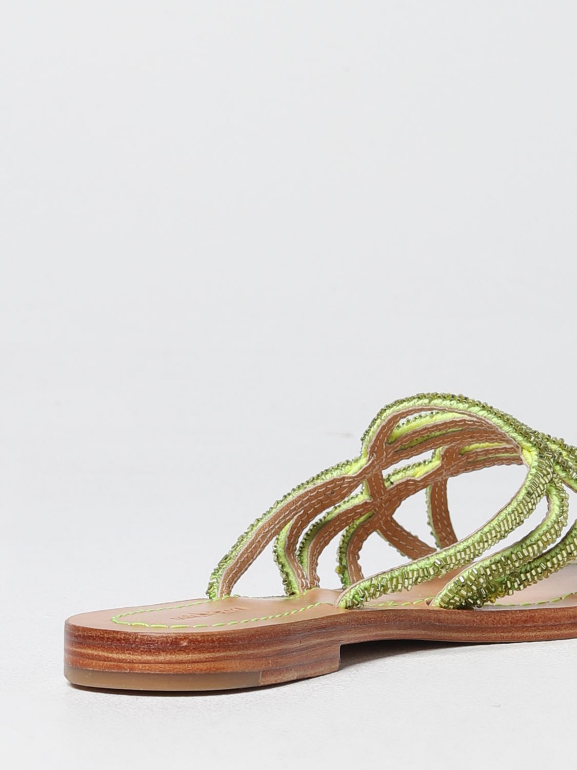 MALIPARMI: flat sandals for woman - Beige | Maliparmi flat sandals ...