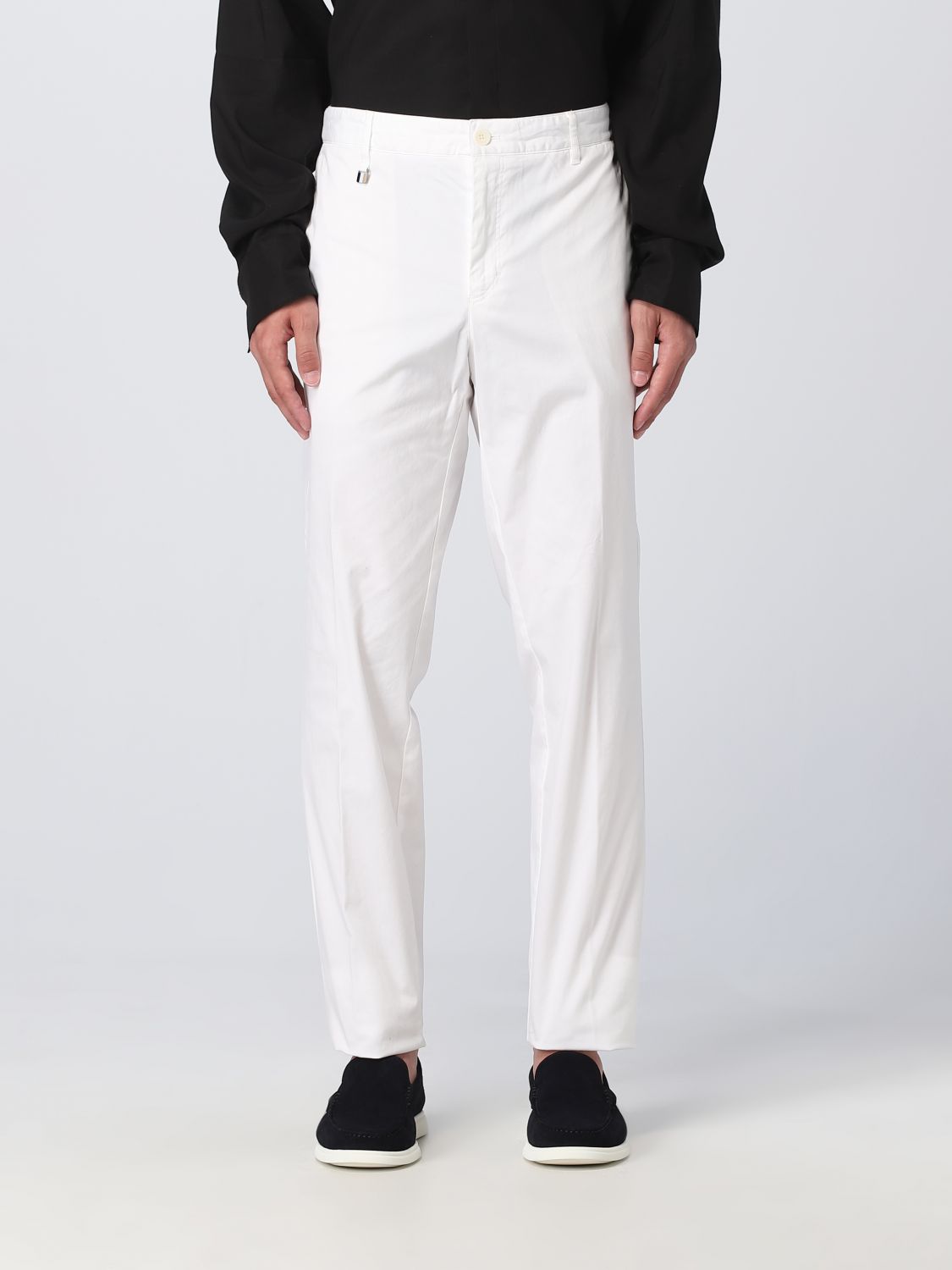 BOSS: pants for man - White | Boss pants 50488493 online on GIGLIO.COM