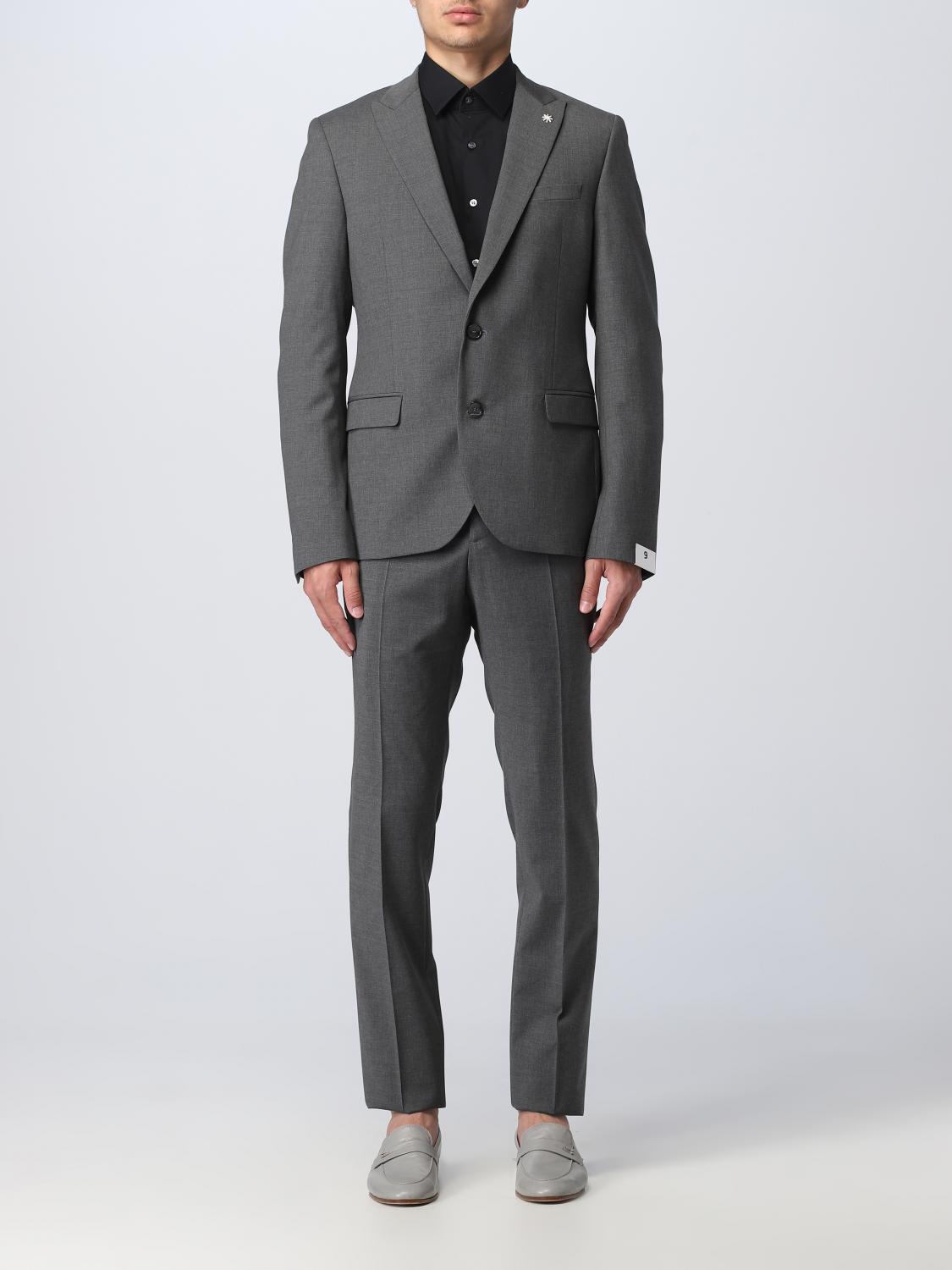 MANUEL RITZ: suit for man - Grey | Manuel Ritz suit 3432A3119230002 ...