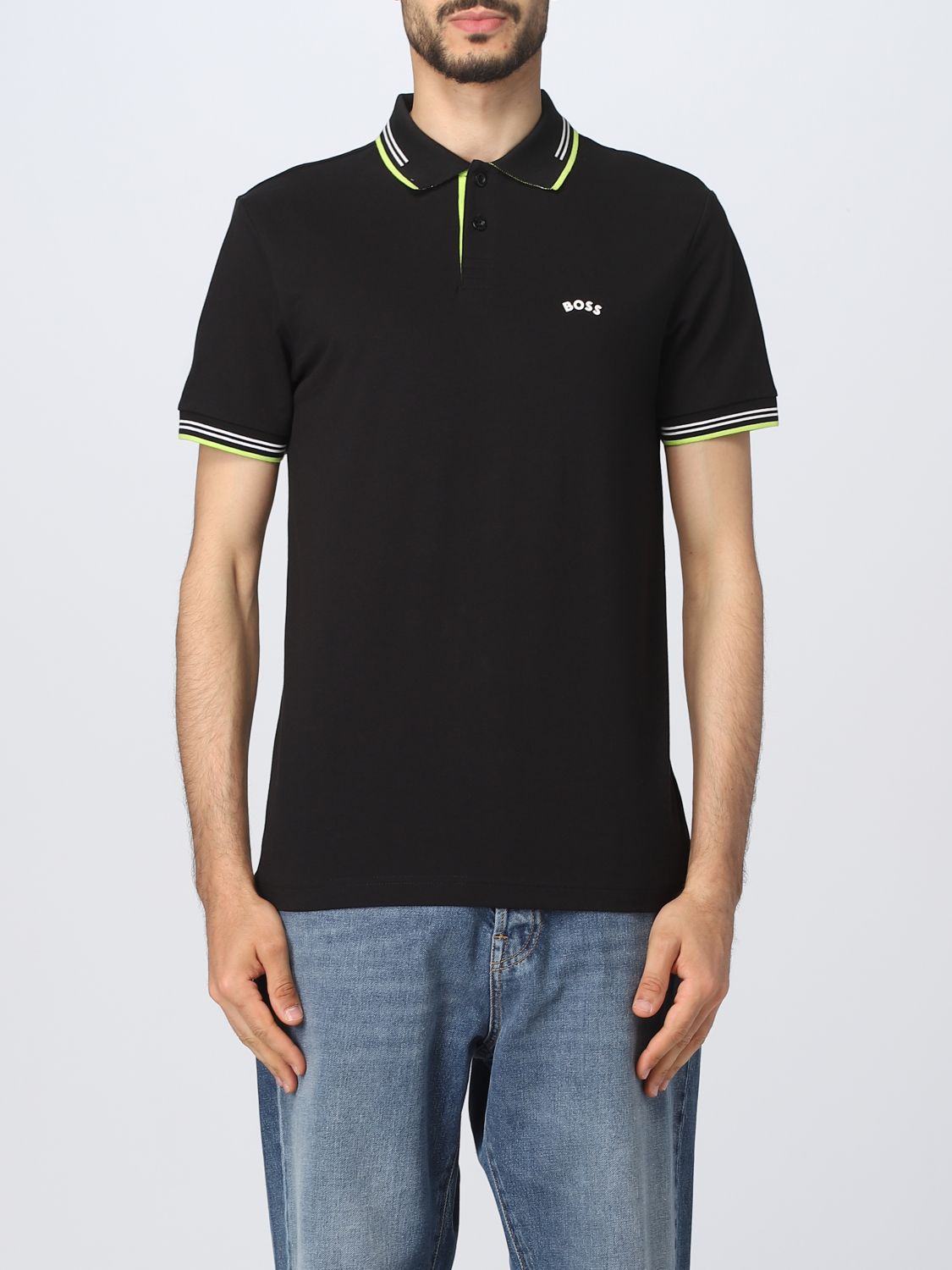 identifikation længde praktisk BOSS: polo shirt for man - Black | Boss polo shirt 50469245 online on  GIGLIO.COM