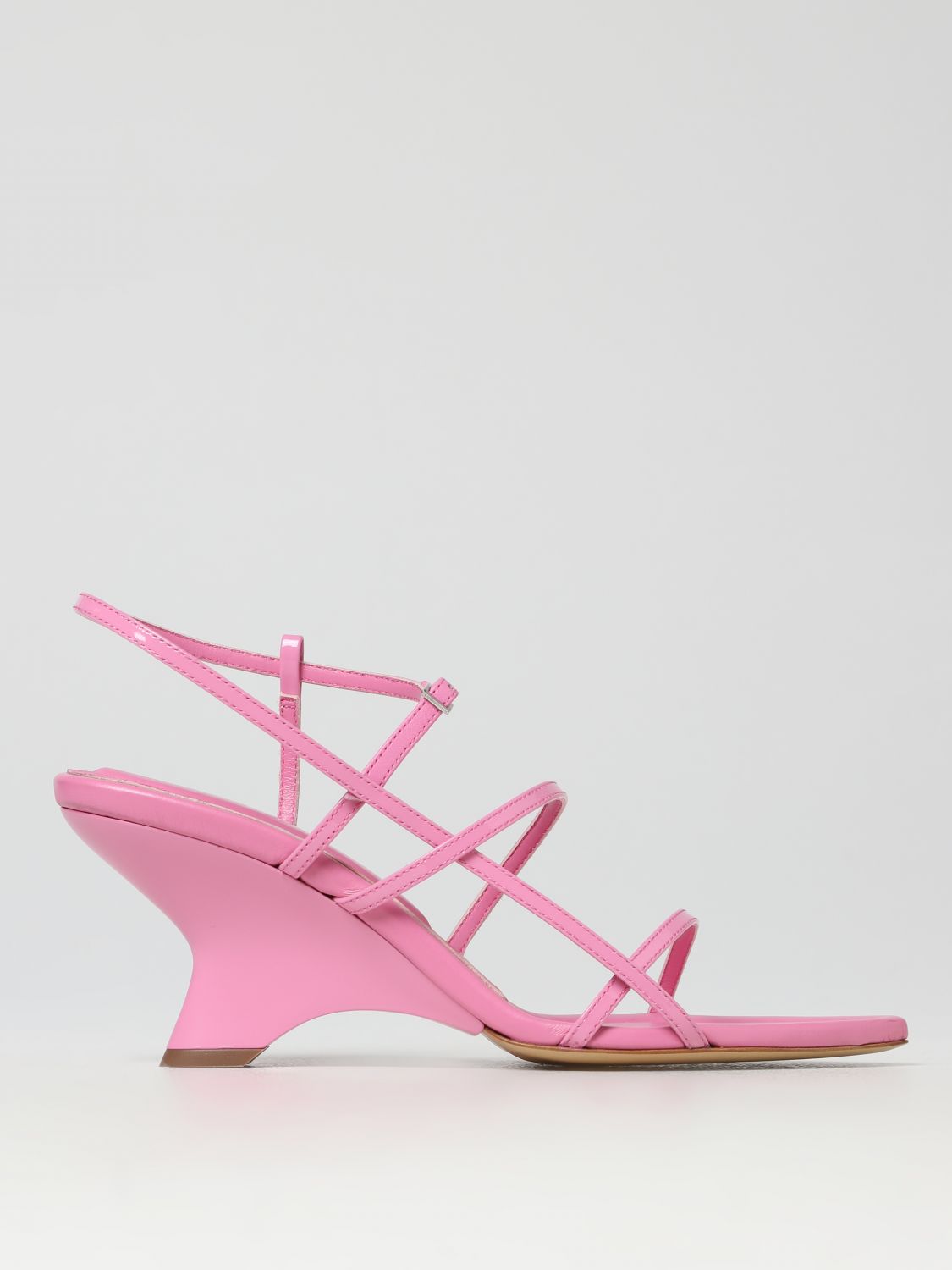 Shop Gia Borghini Wedge Shoes  Woman Color Pink
