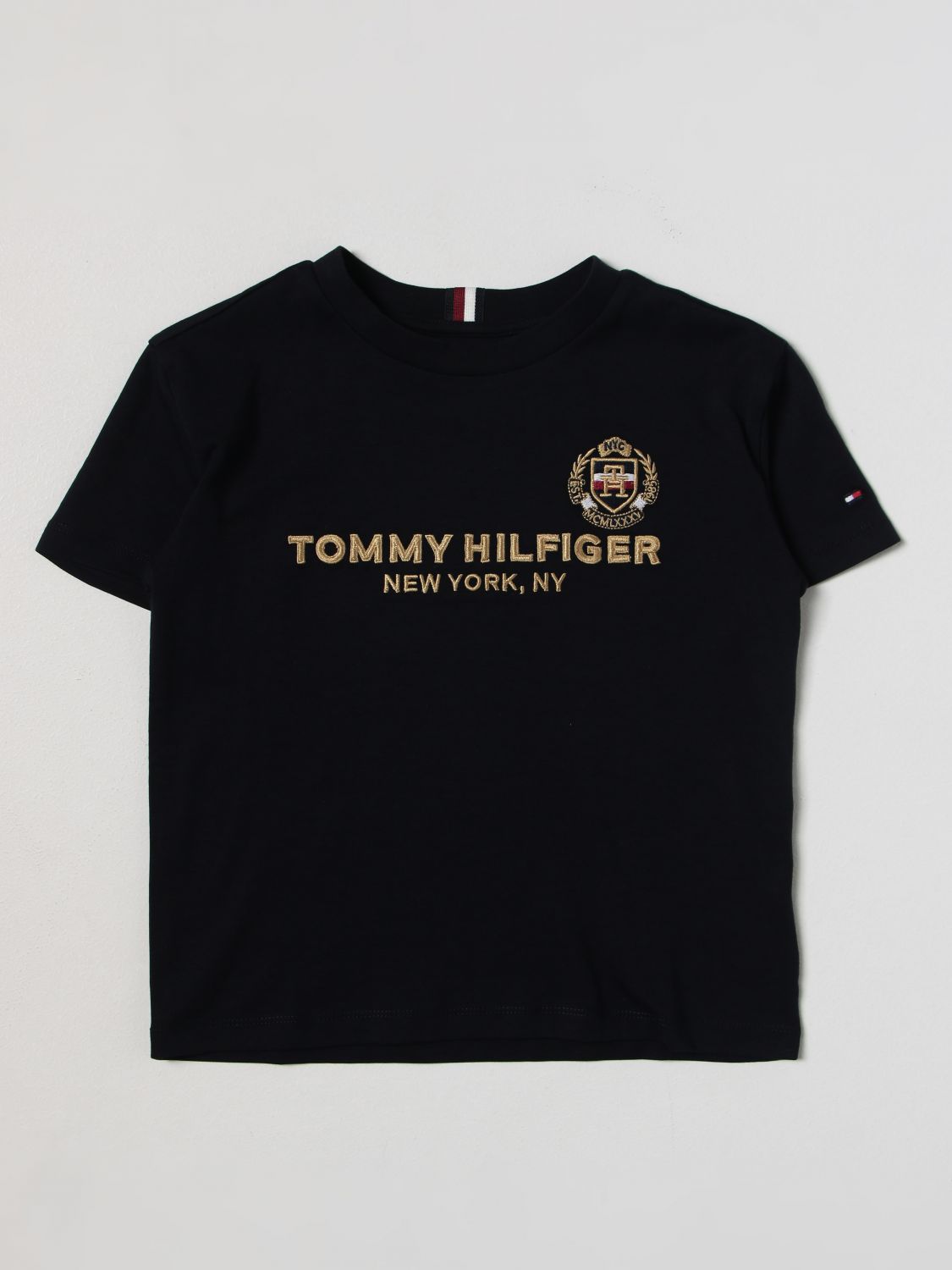 TOMMY HILFIGER: t-shirt for boys - Blue | Tommy Hilfiger t-shirt ...