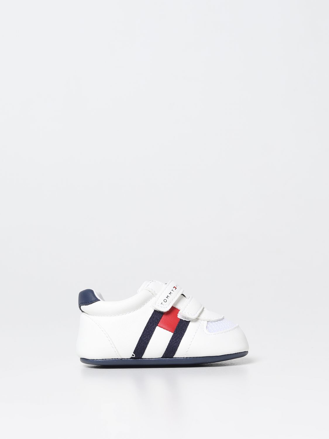 HILFIGER: shoes for baby White Tommy Hilfiger shoes T0B4301910271 online on GIGLIO.COM