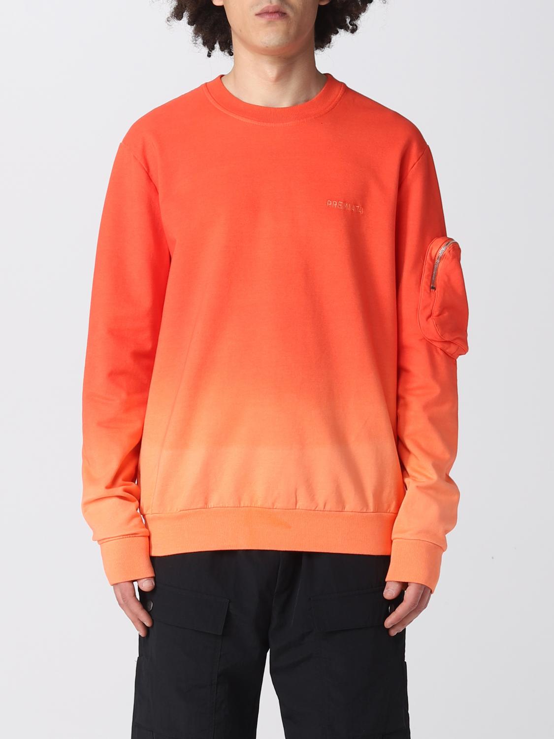Premiata Nilo Sweatshirt In Orange Cotton In Orange