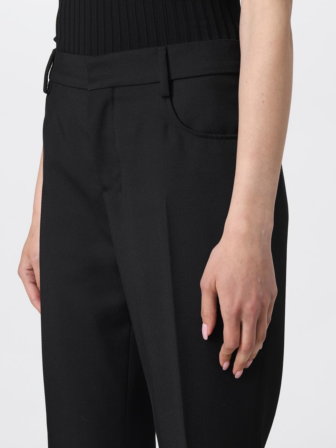 AMI PARIS: pants for woman - Black | Ami Paris pants FTR001PL0012 ...