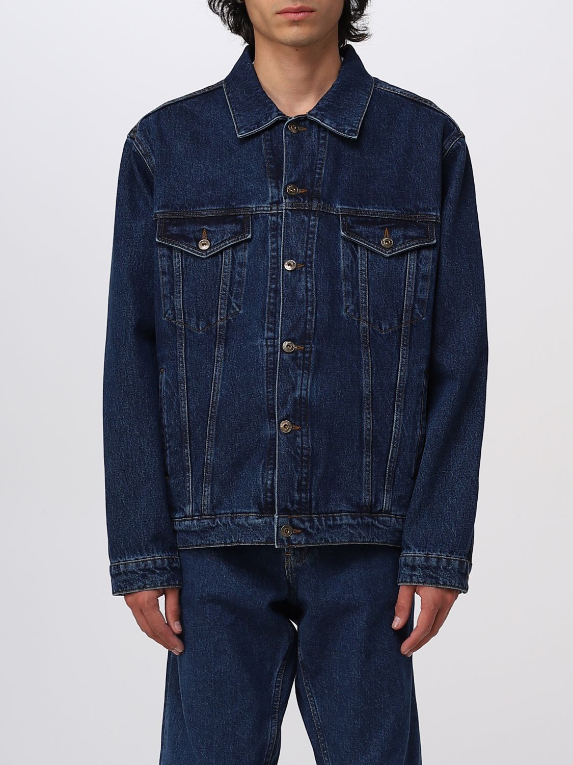Y/PROJECT: jacket for man - Blue | Y/Project jacket JACK76S24 online on ...
