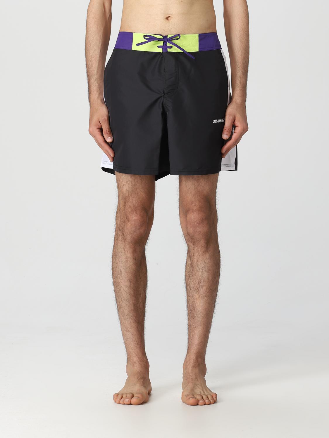 Off-white Arrow Block Sunset Swimshorts In Black 1