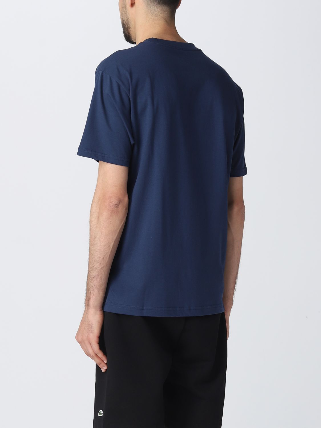 NEW BALANCE: t-shirt for man - Blue | New Balance t-shirt MT31541NNY ...