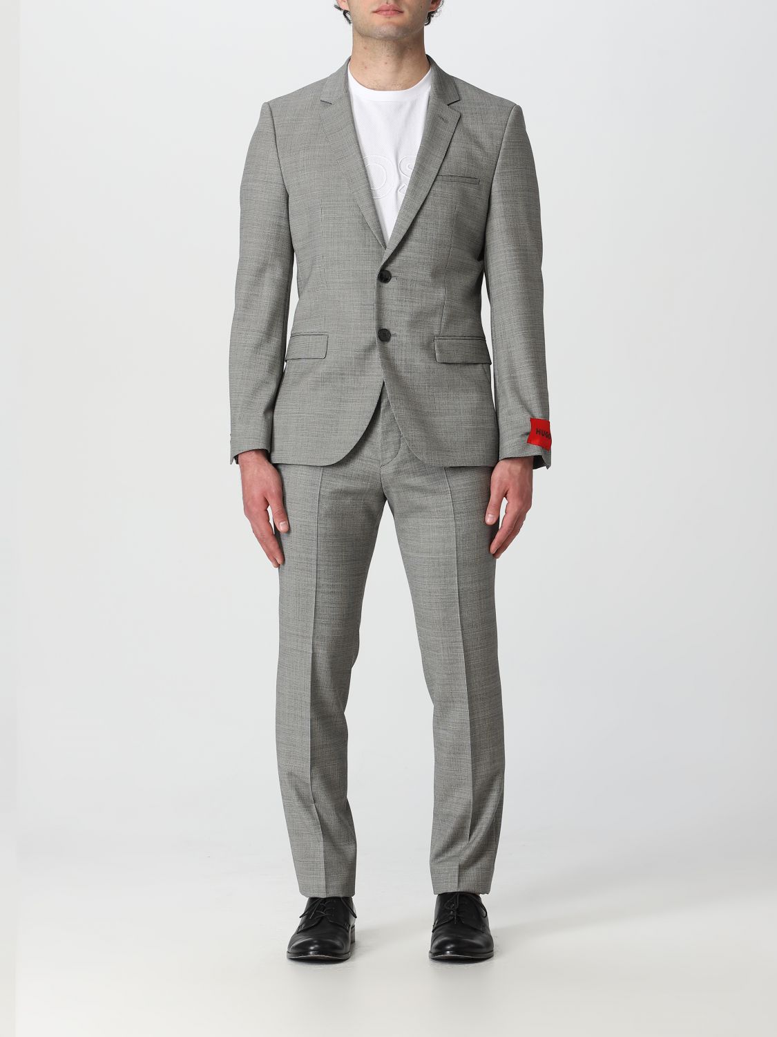 Hugo Boss  Arti Stretch Wool Extra Slim Fit Suit Jacket In Grey