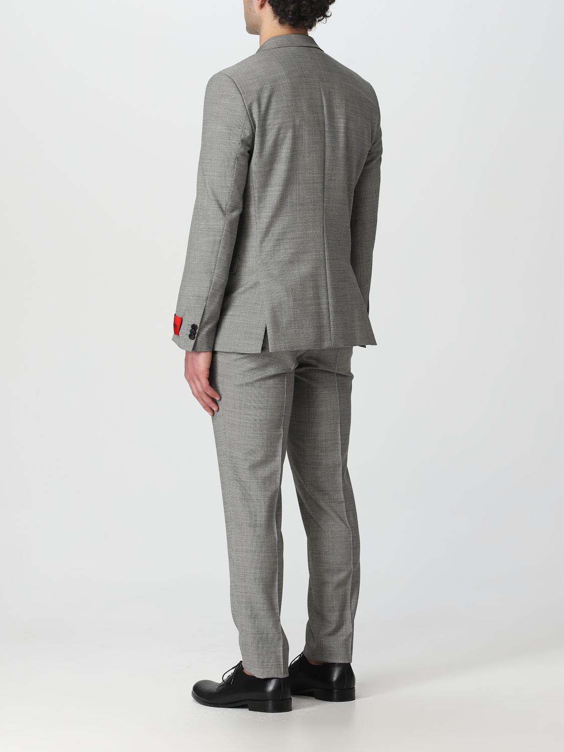 Cravate Hugo Boss En Soie 100% – Made In Italy – Gris Argent – Occasion