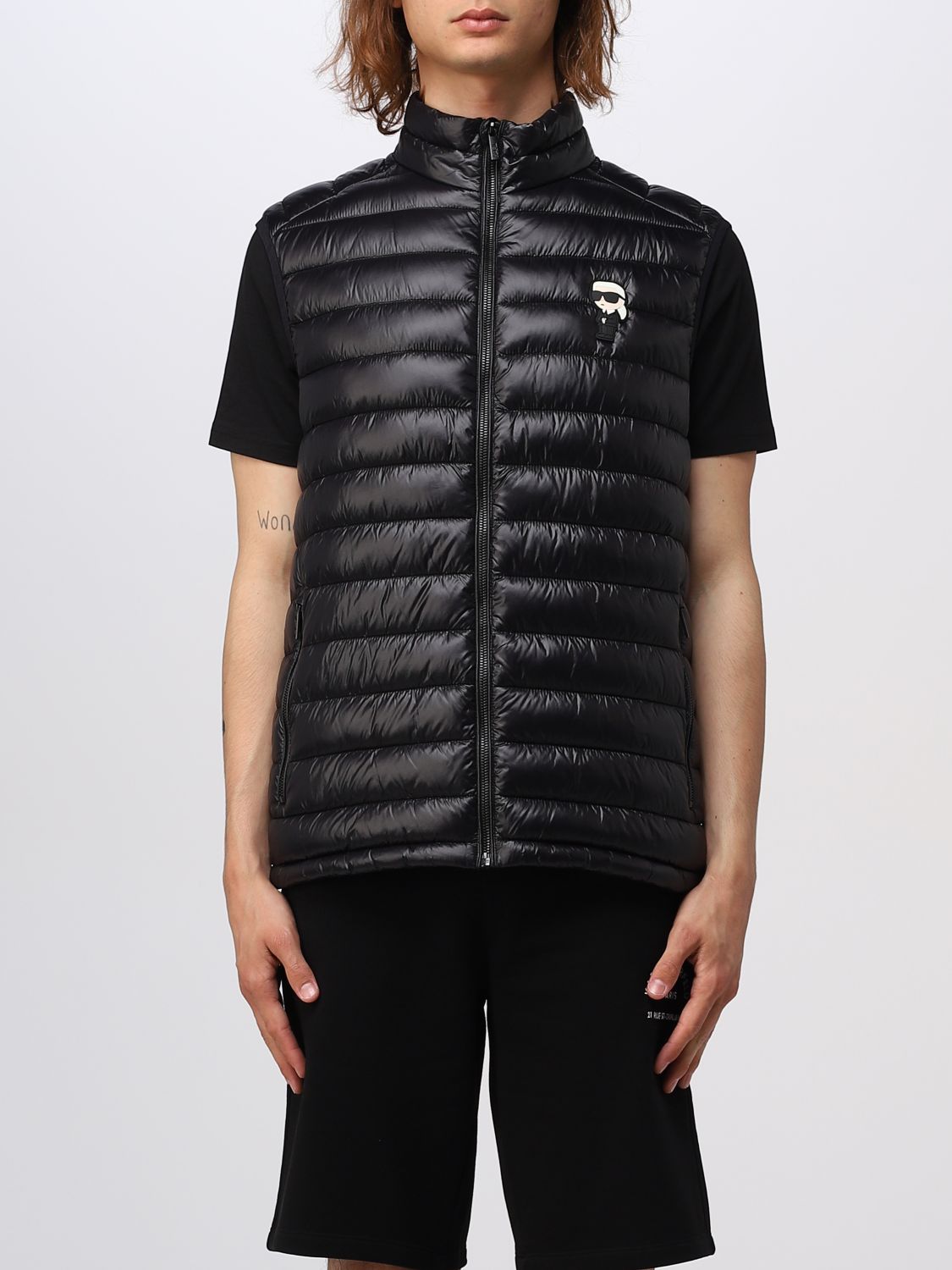 Beginner tactiek bezig KARL LAGERFELD: suit vest for man - Black | Karl Lagerfeld suit vest  505023500590 online on GIGLIO.COM